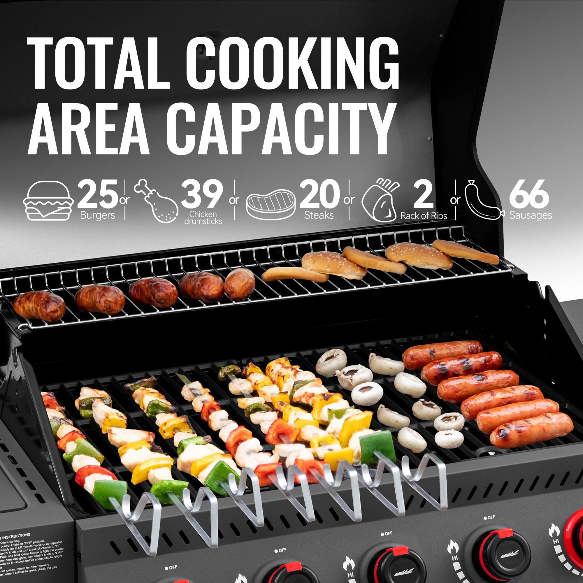 Royal Gourmet GA5407H Gas-Grill - View #3