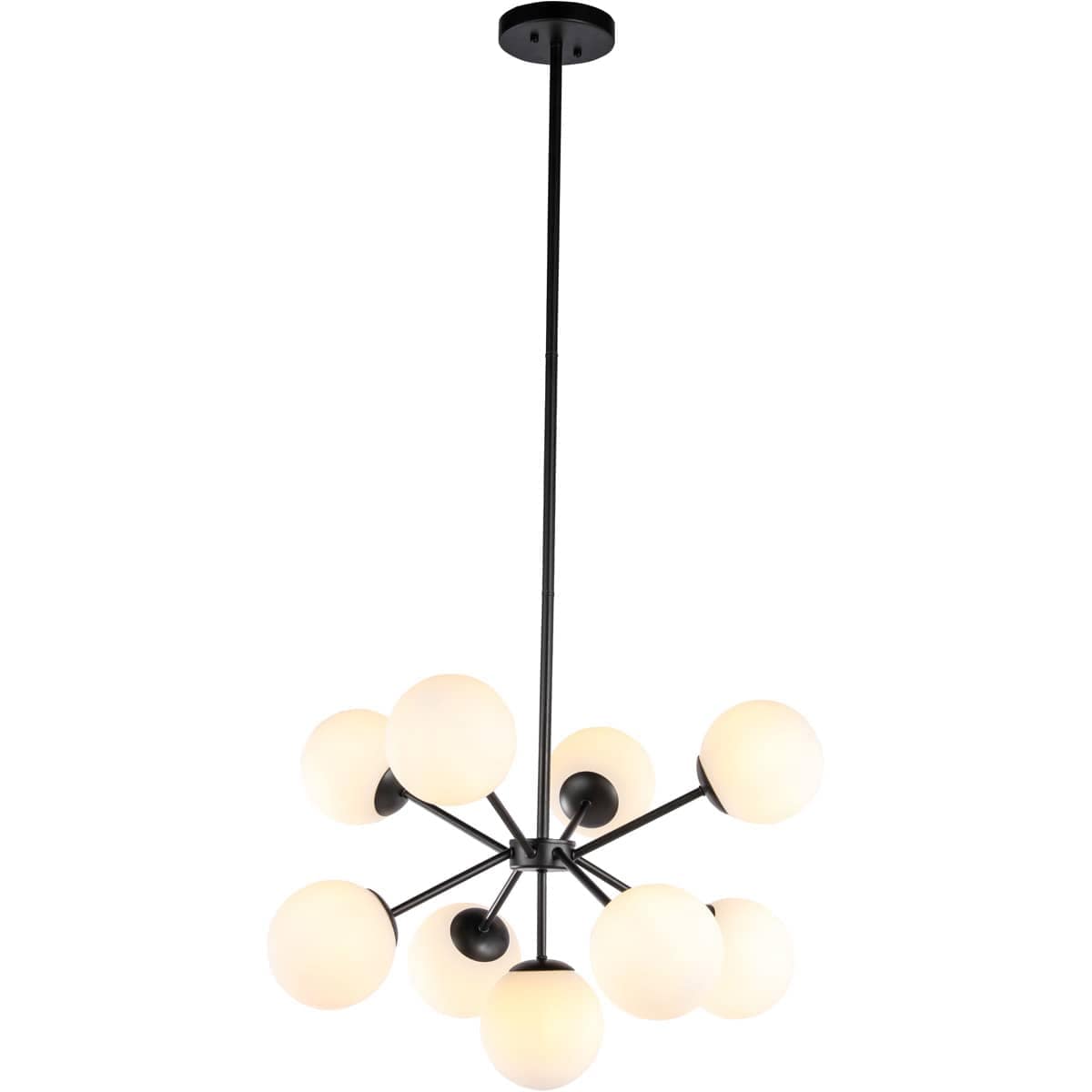 Decovio  12842-B9 Burnside 9 Light 264 inch Black Pendant Ceiling Light