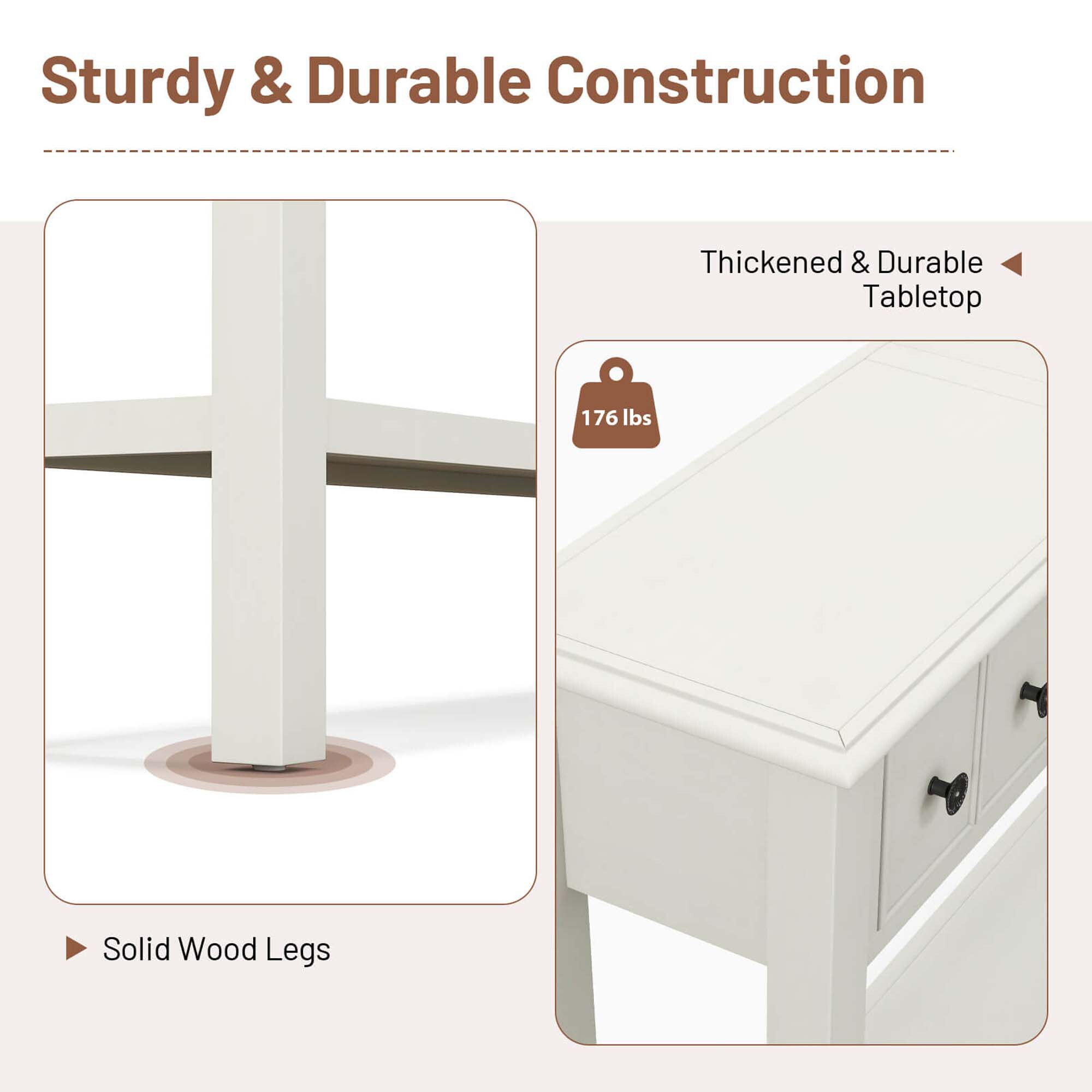 Costway HCST01598 Console-Sofa-Tables - View #7