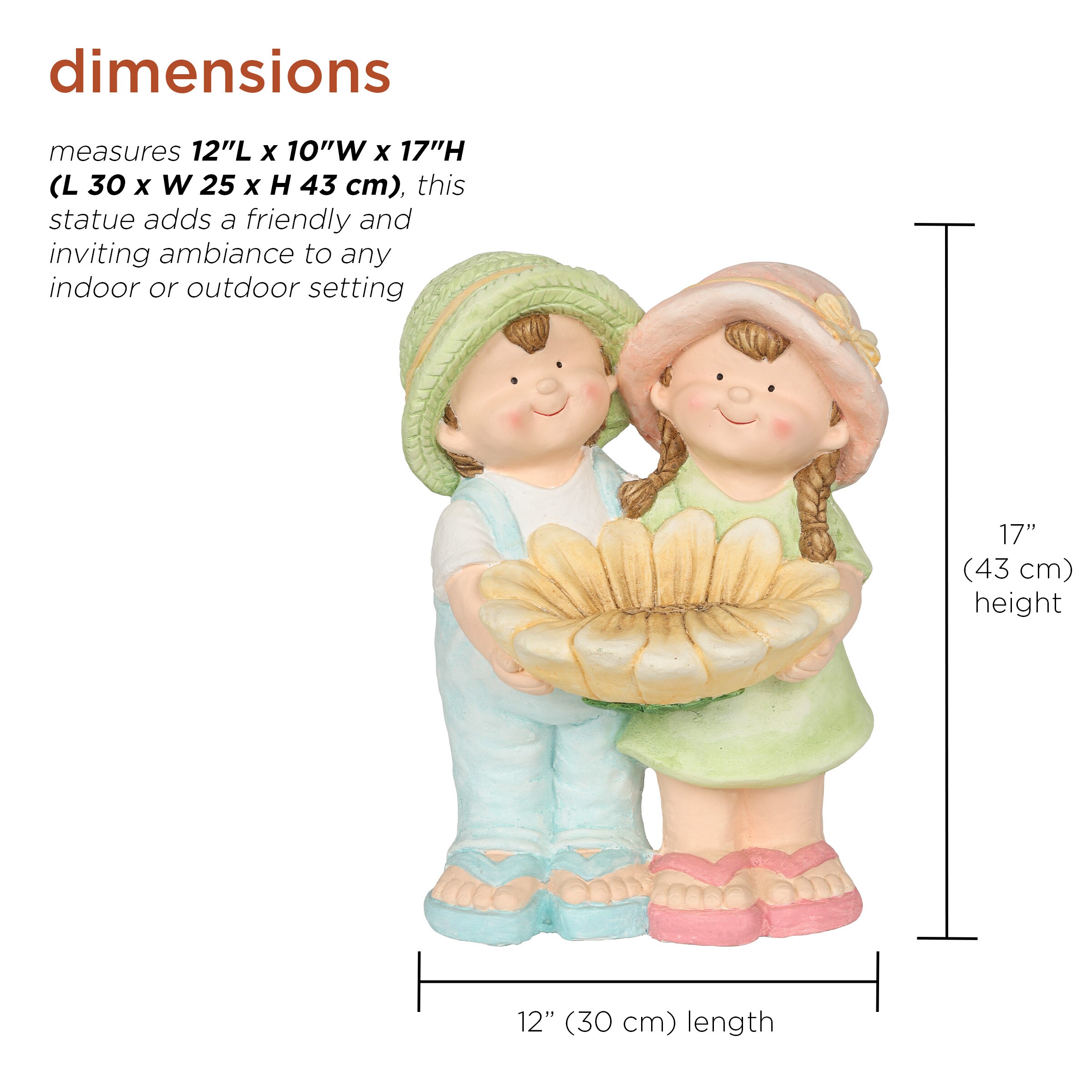 Alpine Corporation QWR1372 Garden-Statue - View #7
