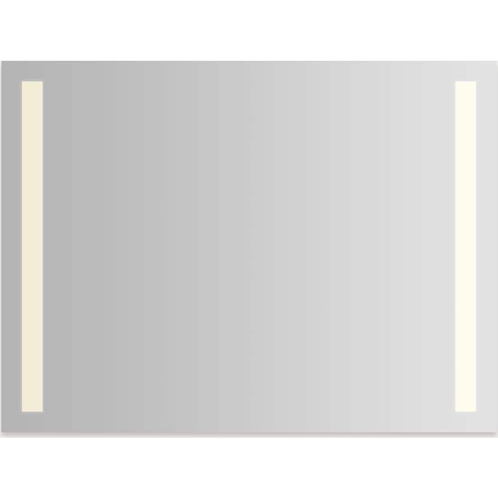 Robern  YM4836RCFPD3P Vitality 48 InchW x 36 InchH Rectangular Flat Frameless Wall Mounted Bathroom Mirror with Dimmable LED Lighting