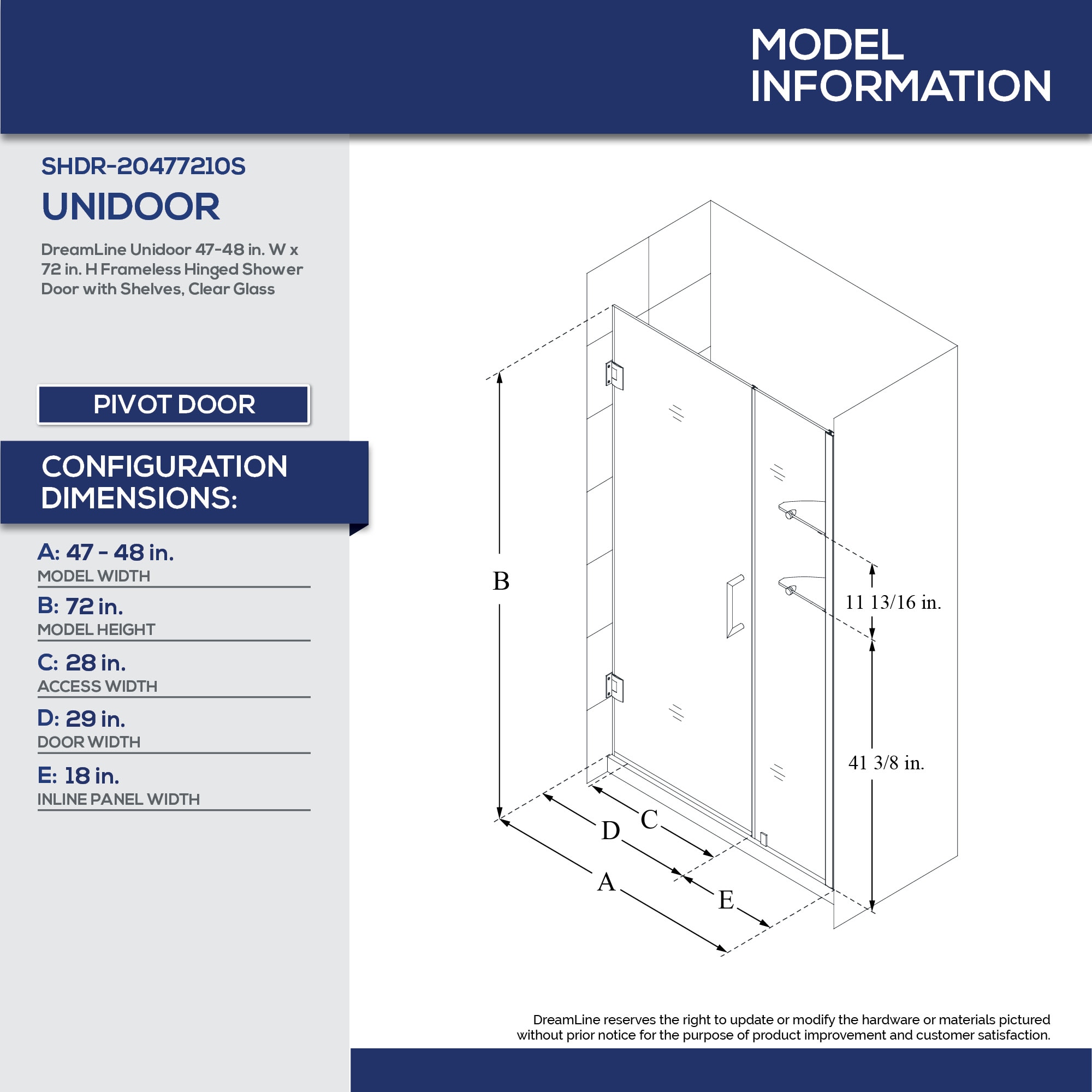 DreamLine SHDR-20477210S-01 Shower-Doors - View #9