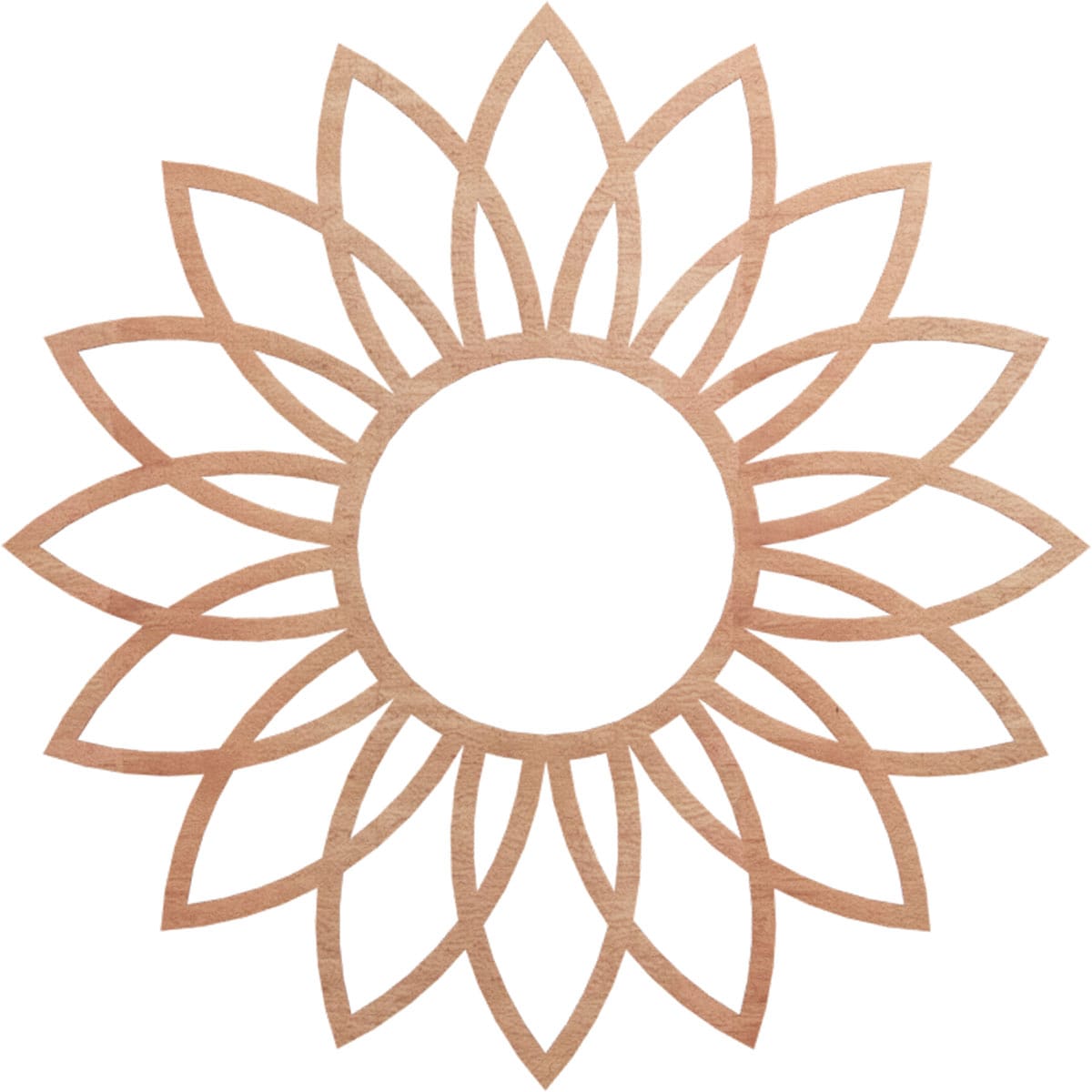 Ekena Millwork CMWP38X38X0375DACH Daisy Fretwork 38-in W x 38-in L Contemporary Cherry Wood Whole Ceiling Medallion