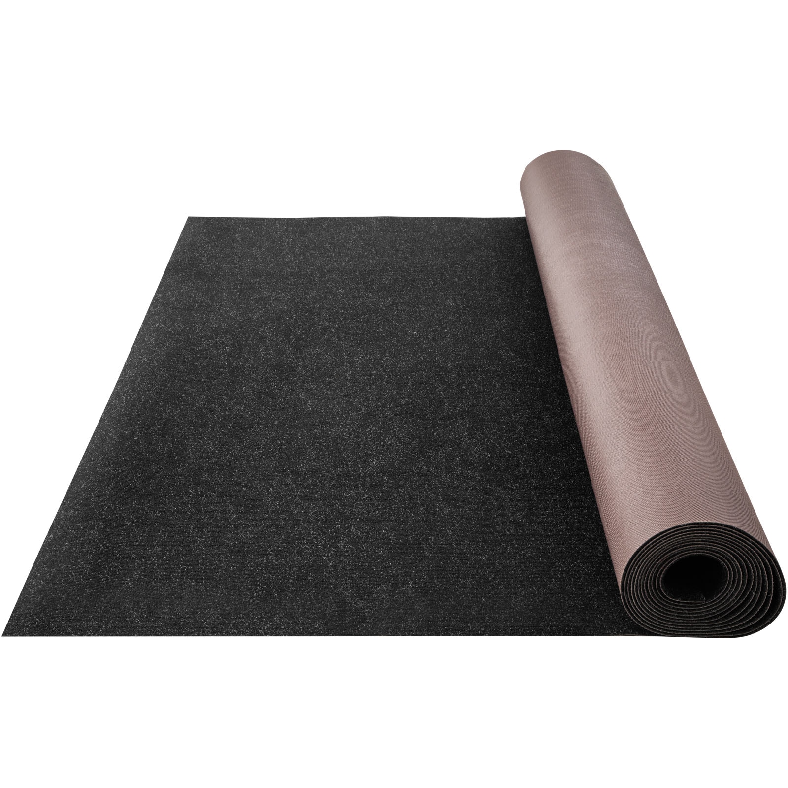 SKYSHALO JZXWDTTH1.84MAXUHV0 Charcoal Black Black 18.96-oz sq yard Polyester Plush Indoor or outdoor Carpet