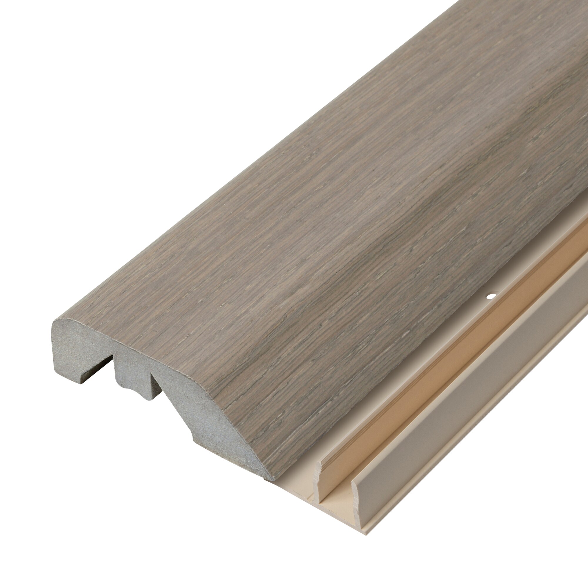 Project Source H4N1S-05841 Stoney Brook Oak 0.66-in T x 2.14-in W x 84.00-in L Wood Multi-purpose Floor Moulding