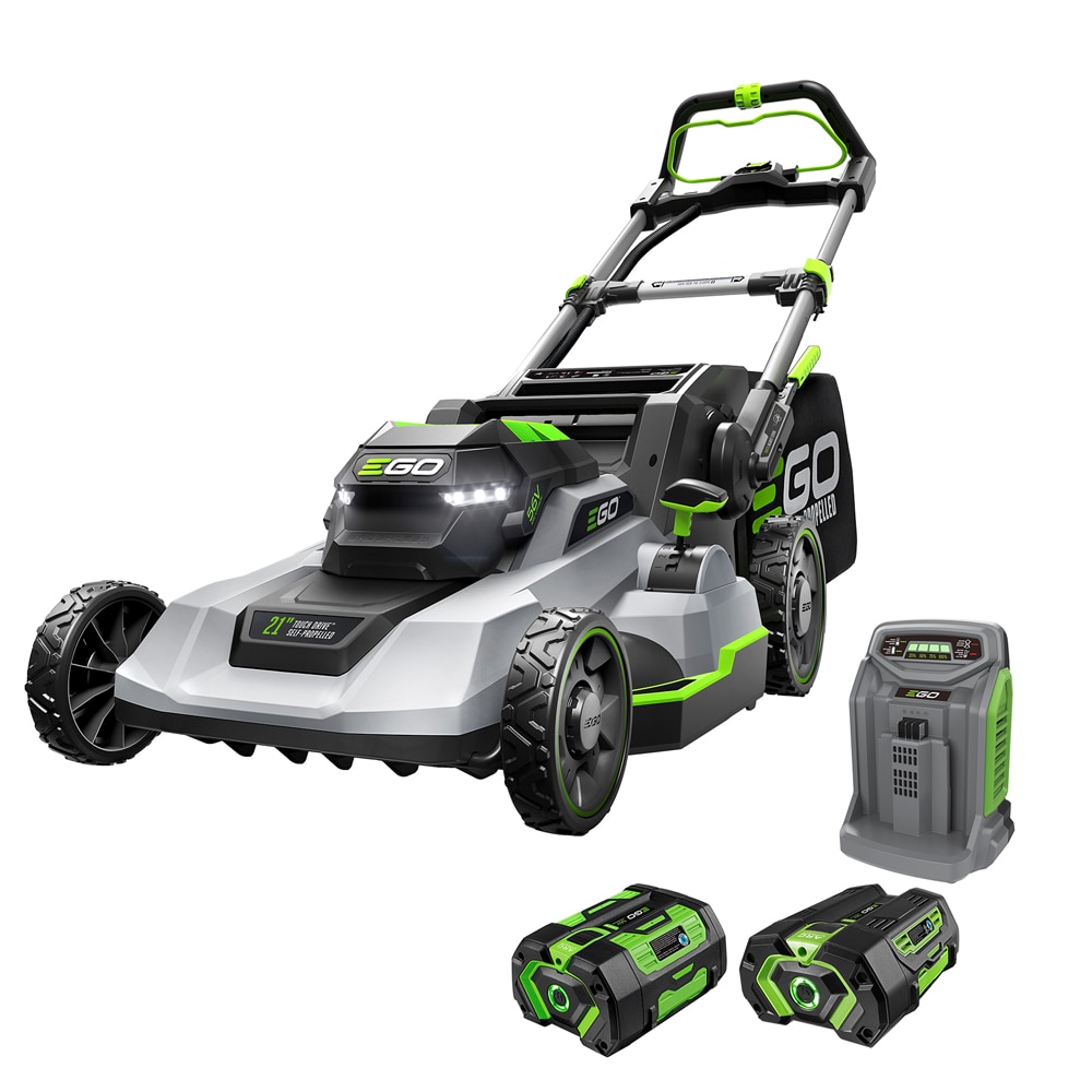 EGO POWER+ Touch Drive 56-volt, 21-in Self-propelled Battery Lawn Mower with (1) 4 Ah and (1) 5 Ah Batteries Included #LM2123SP-2