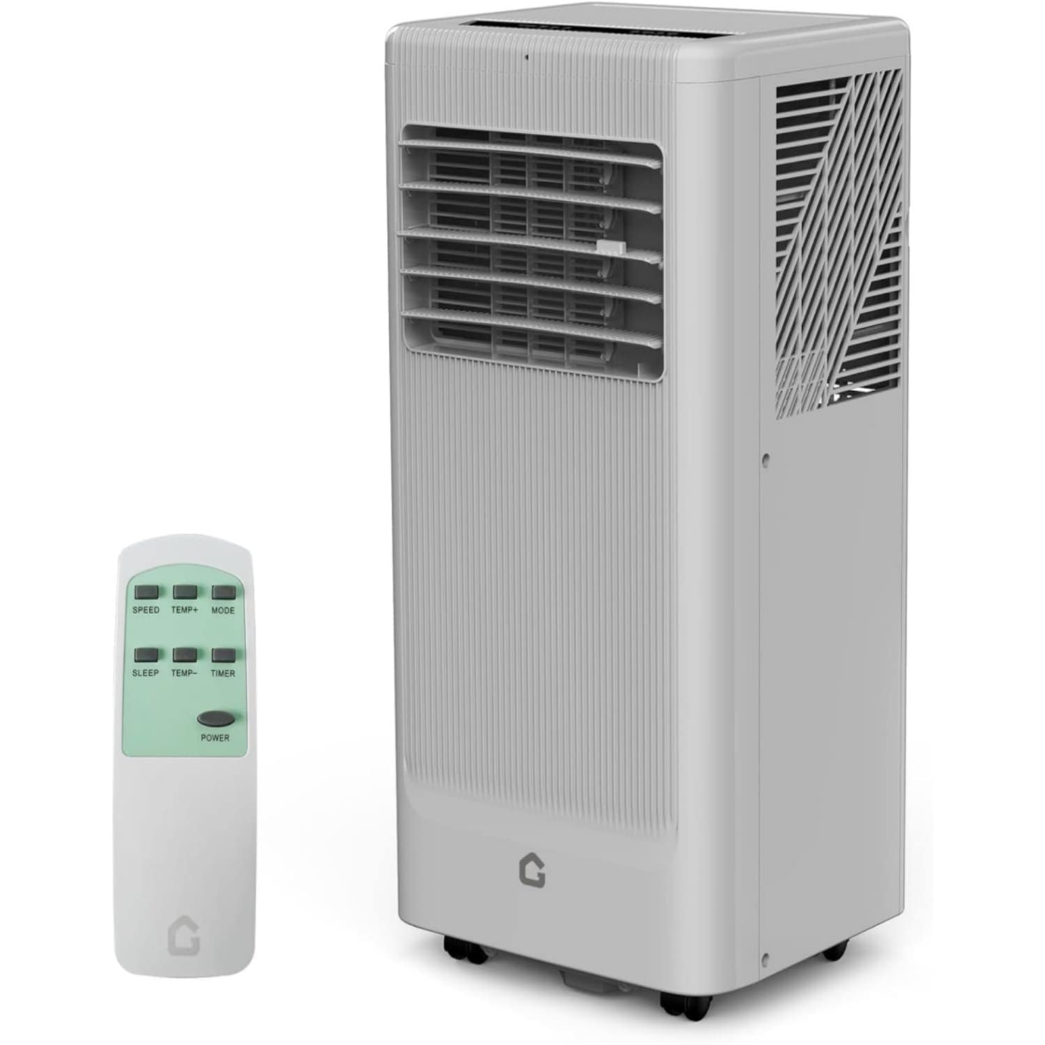 Qeetex 1LSHQQPHK-336RB896 8000 BTU Portable Air Conditioner   3 in 1 Cooling Fan Dehumidifier for Rooms up to 350 sq  ft  Quiet Air Conditioner with Remote and Window Kit