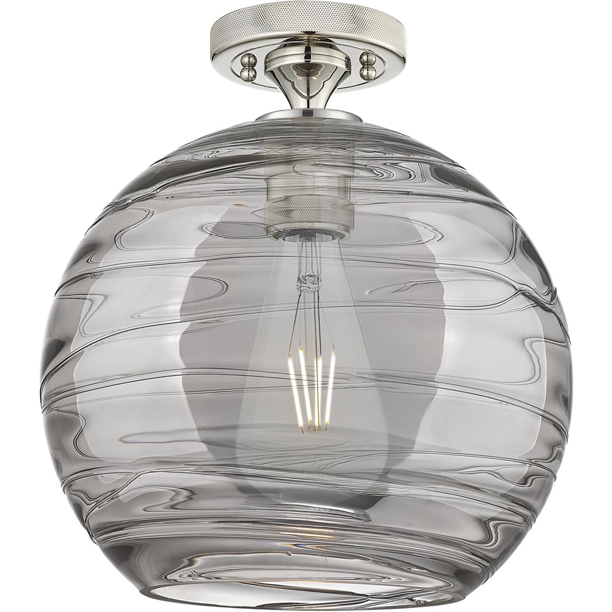 Innovations Lighting 2869676 434-1F-PN-G1213-10SM Crown Point Flush Mount