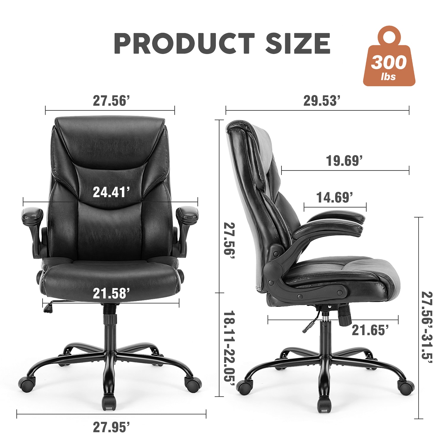GZMR WF01-GC-V12-BKRD-SP Office-Chairs - View #7