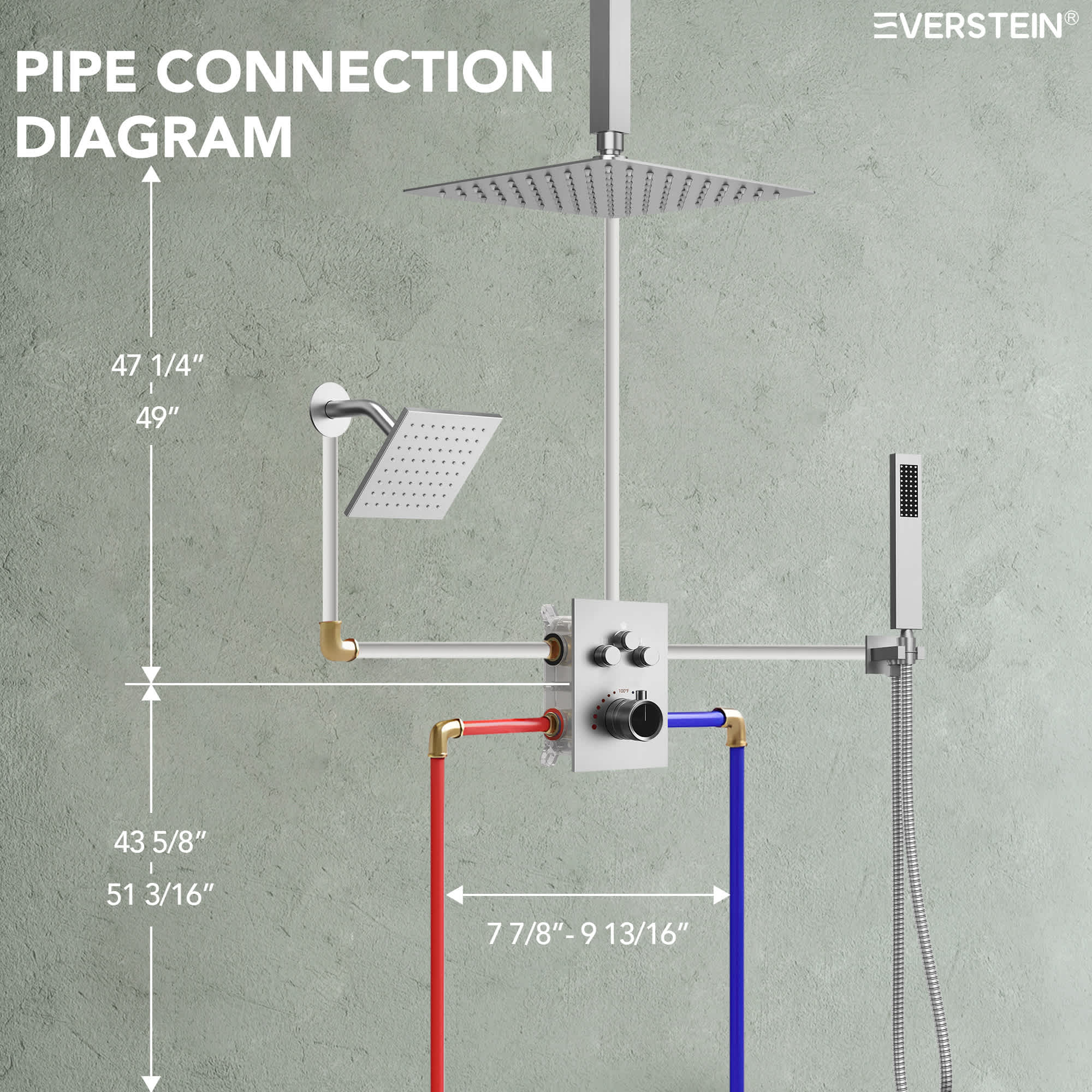 EVERSTEIN SFS1007-NK12 Tub-Shower-Faucets - View #8