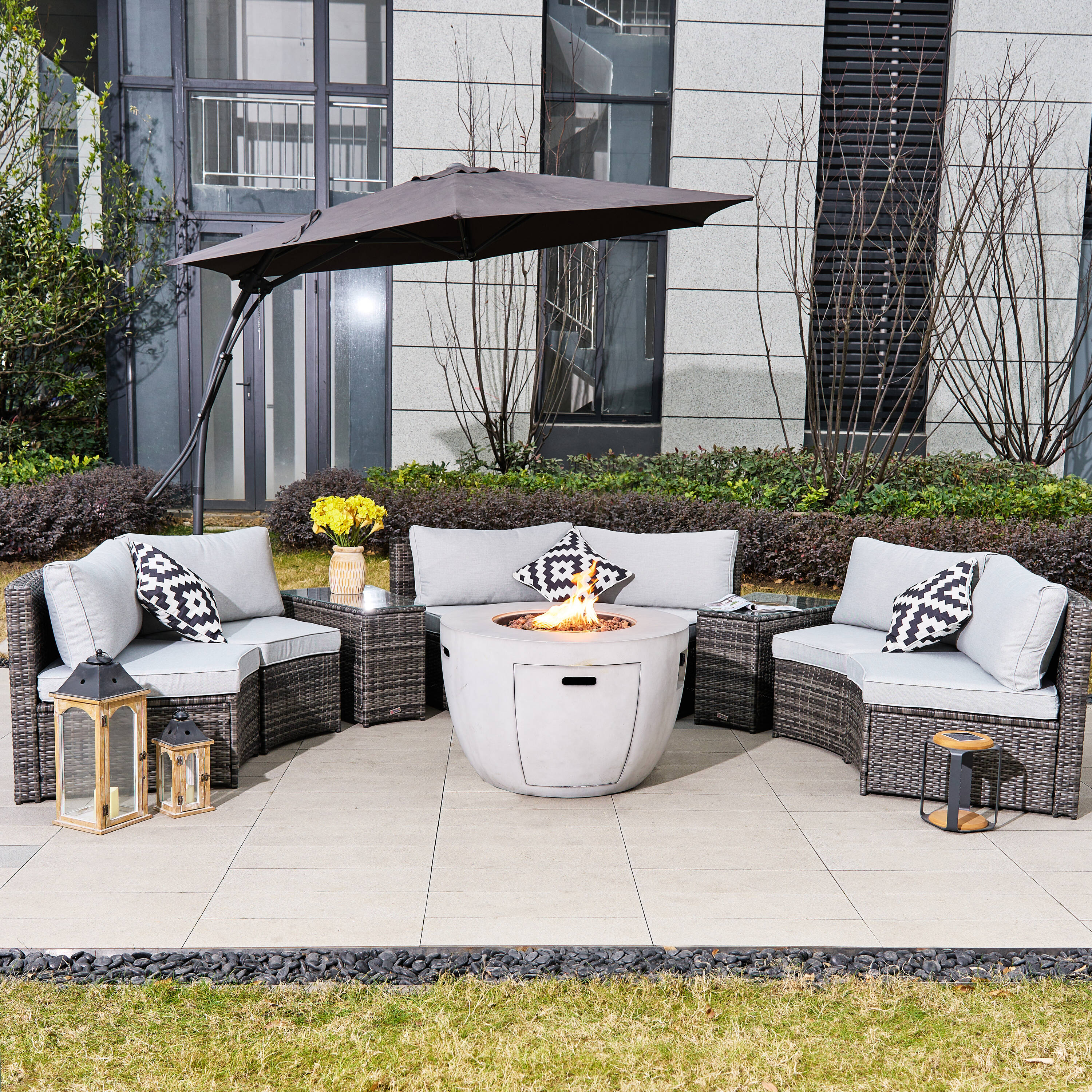 Direct Wicker DWS-1205B6S2T&2160G Patio-Conversation-Sets - View #3