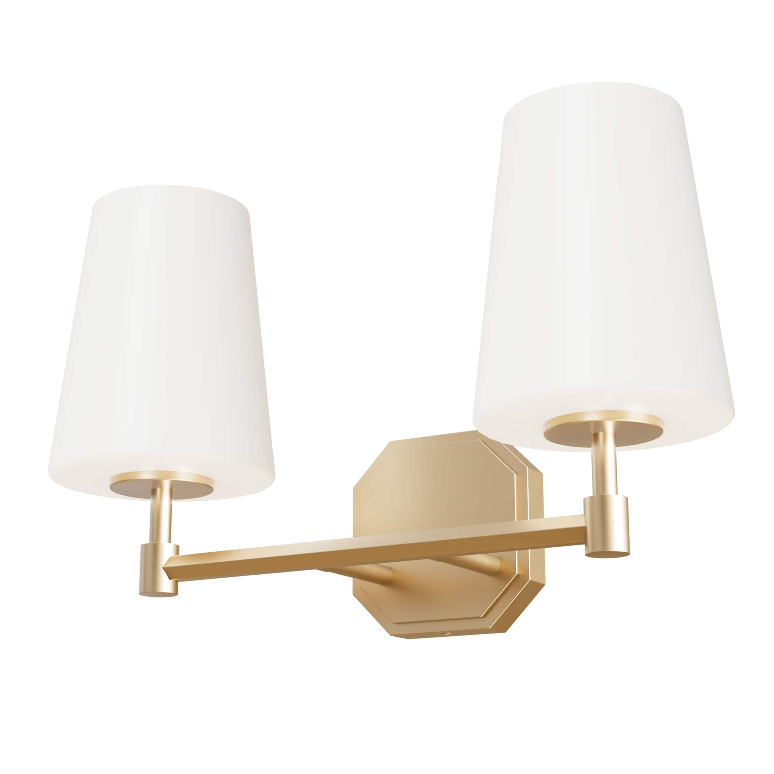 Hunter 19880 Nolita 6.5-in 2 -Light Satin Gold Modern/contemporary Vanity light