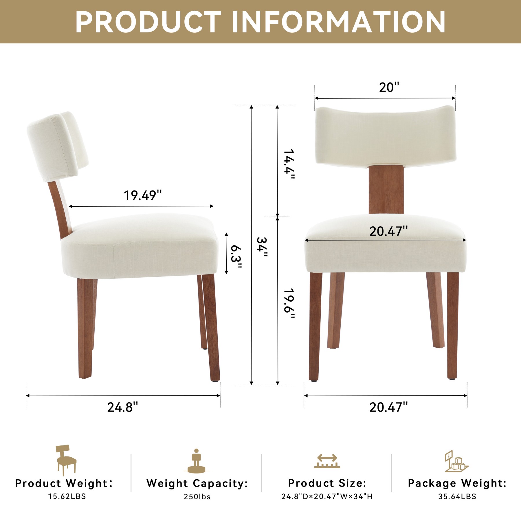 Maocao Hoom JL2123159 Dining-Chairs - View #2