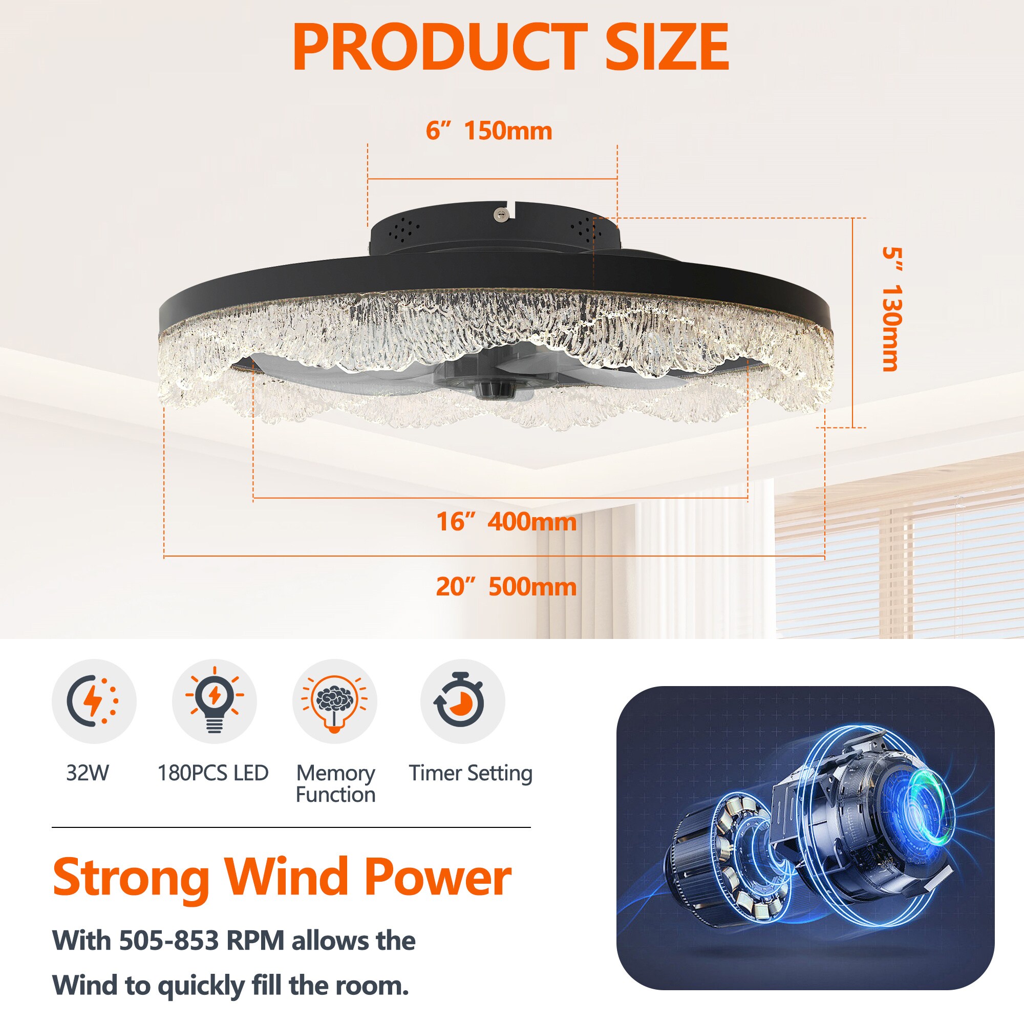 BABOOM BOM-297178-OR Ceiling-Fans - View #5
