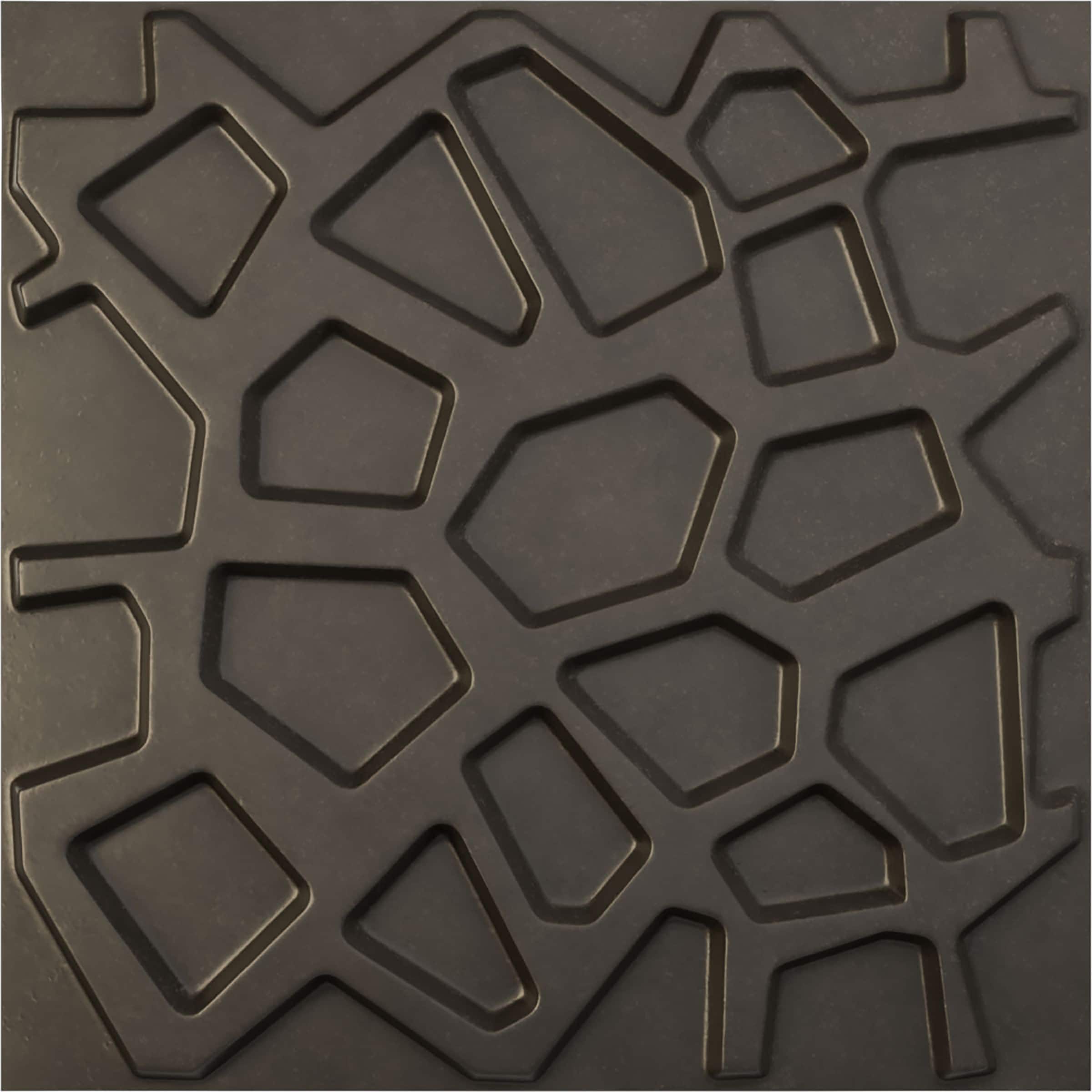 Ekena Millwork WP20X20DUDST 19-5/8-in x 19-5/8-in Embossed Paintable/Stainable Black PVC Wall Panel ( 2.67-sq ft )