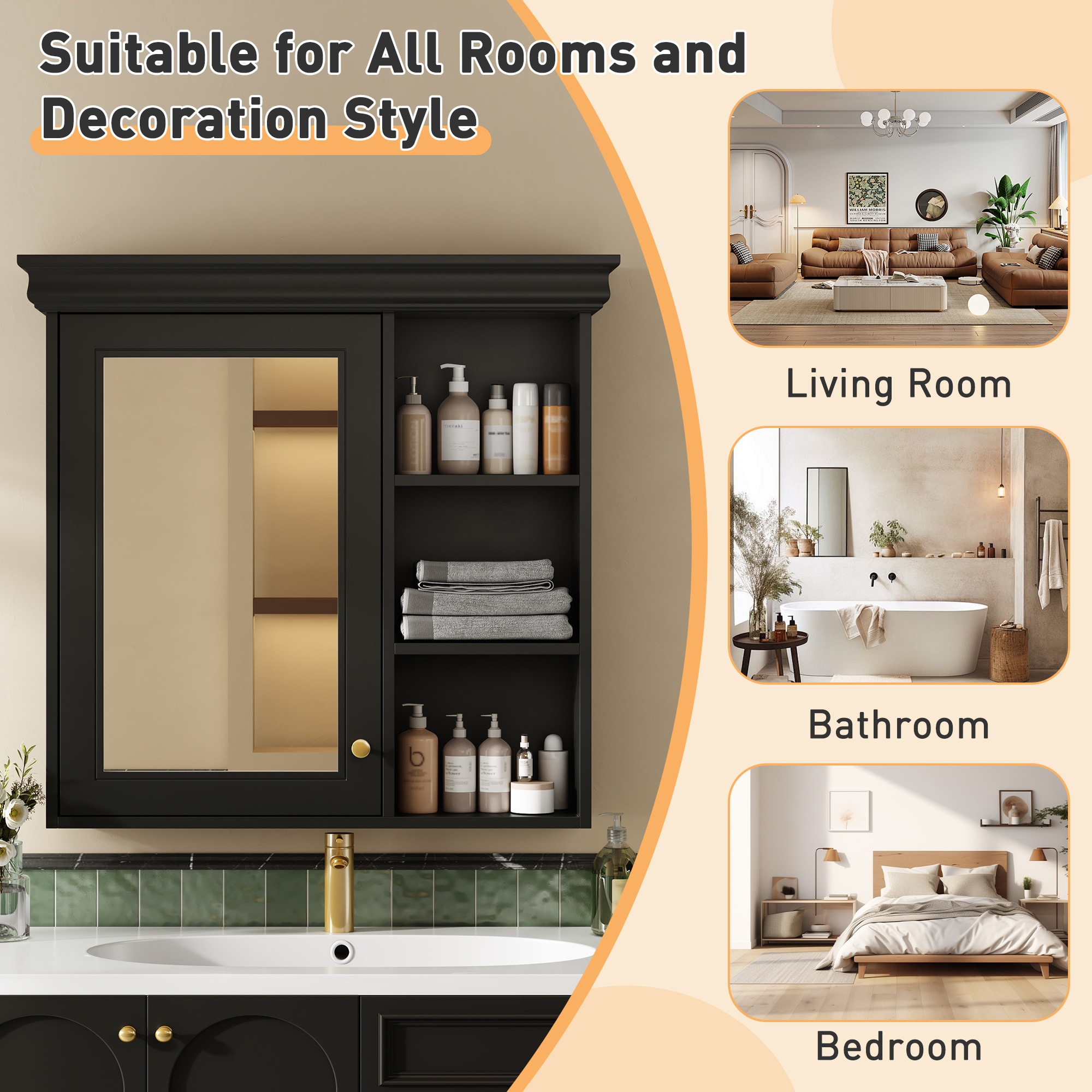 LOVMOR SF-M-N710P209425B Bathroom-Wall-Cabinets - View #6