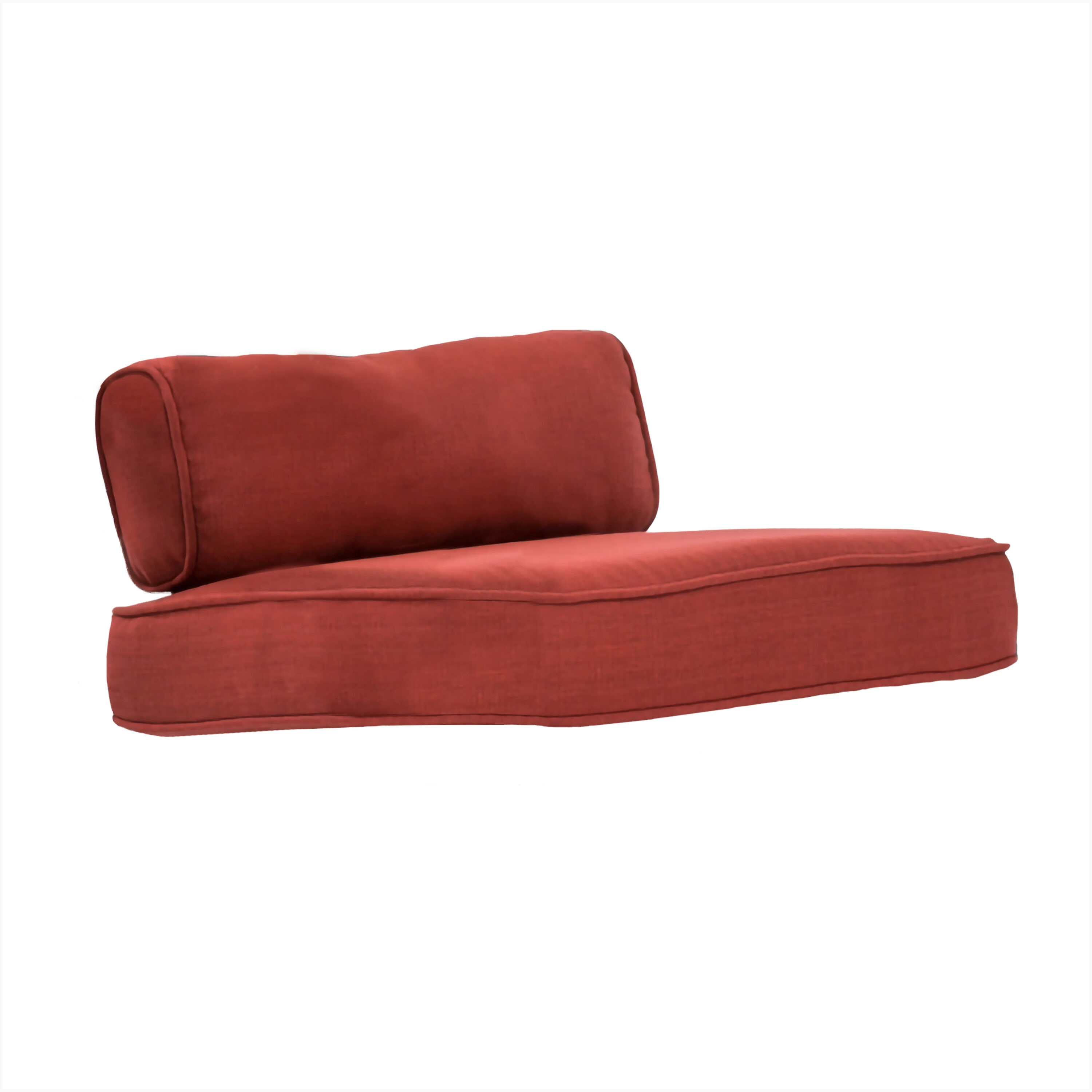 Hanover MCLR2PCBRCUSH-CHL 20.9-in x 20.3-in 4 -Piece Chili Red Patio chair cushion