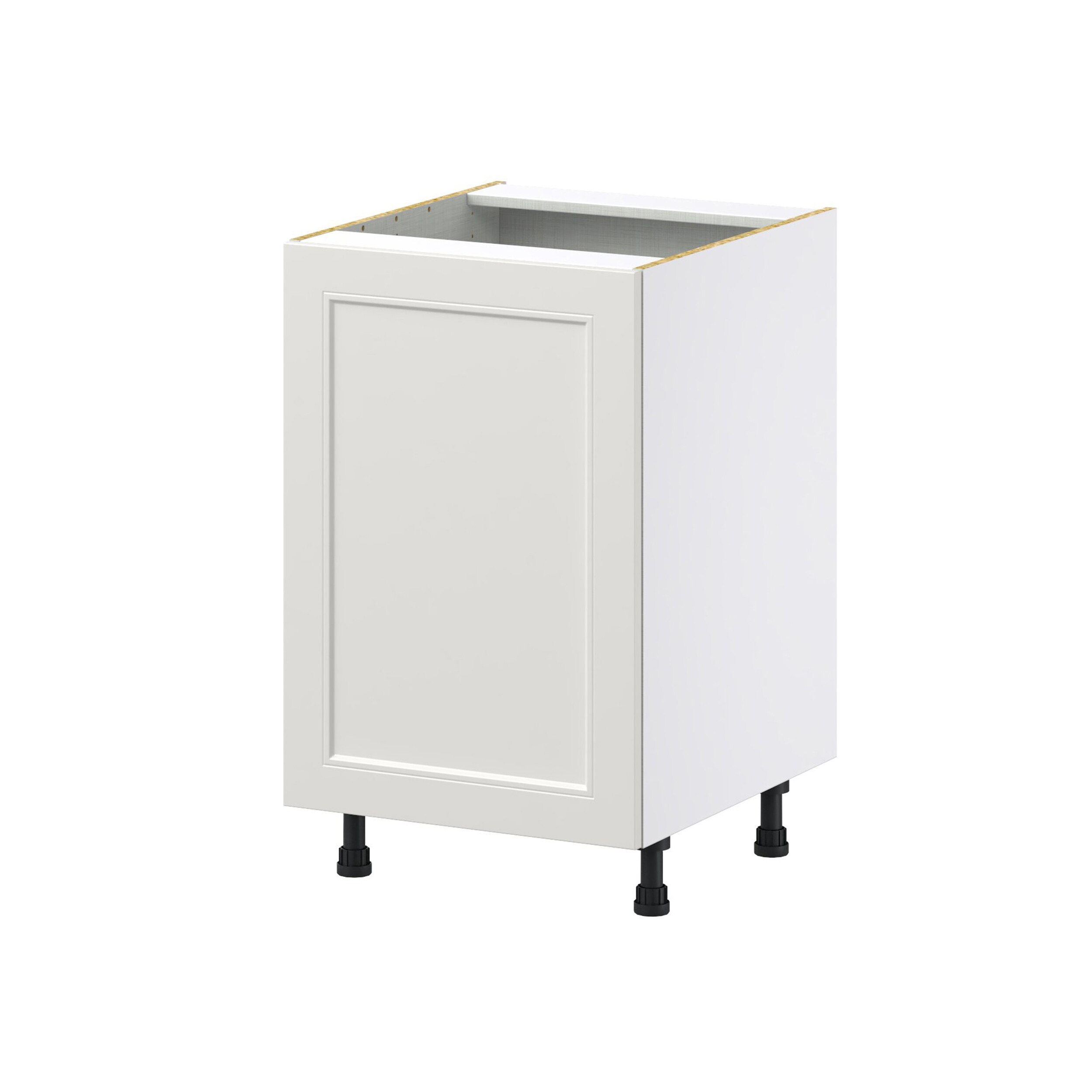 Hugo&Borg Belcourt 12-in W x 34.5-in H x 21-in D Gray Painted 3-Drawer Base Fully Assembled Cabinet (Recessed Panel Style)