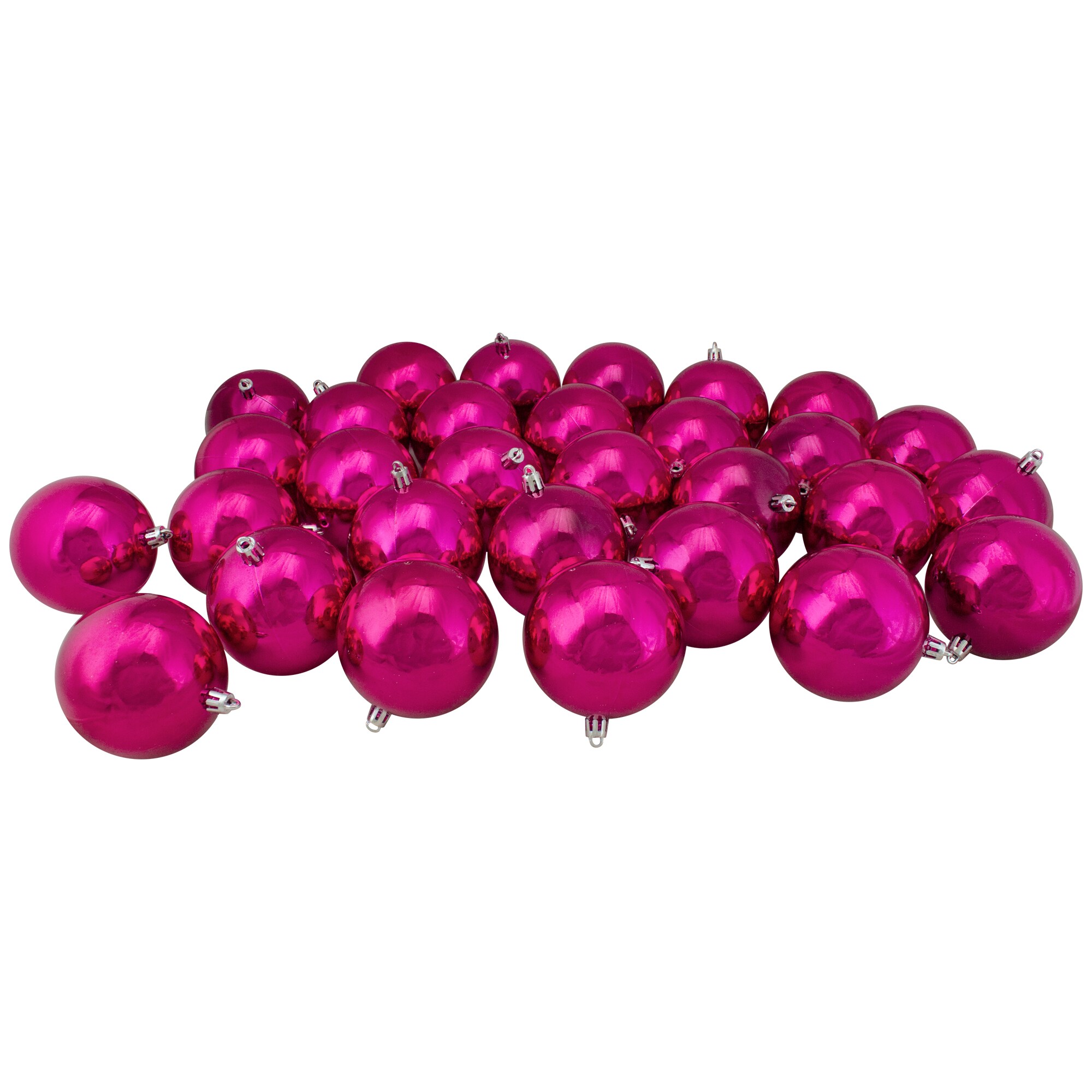 Northlight 31754433 32 -Pack Pink Ball Standard Indoor Ornament set Shatterproof