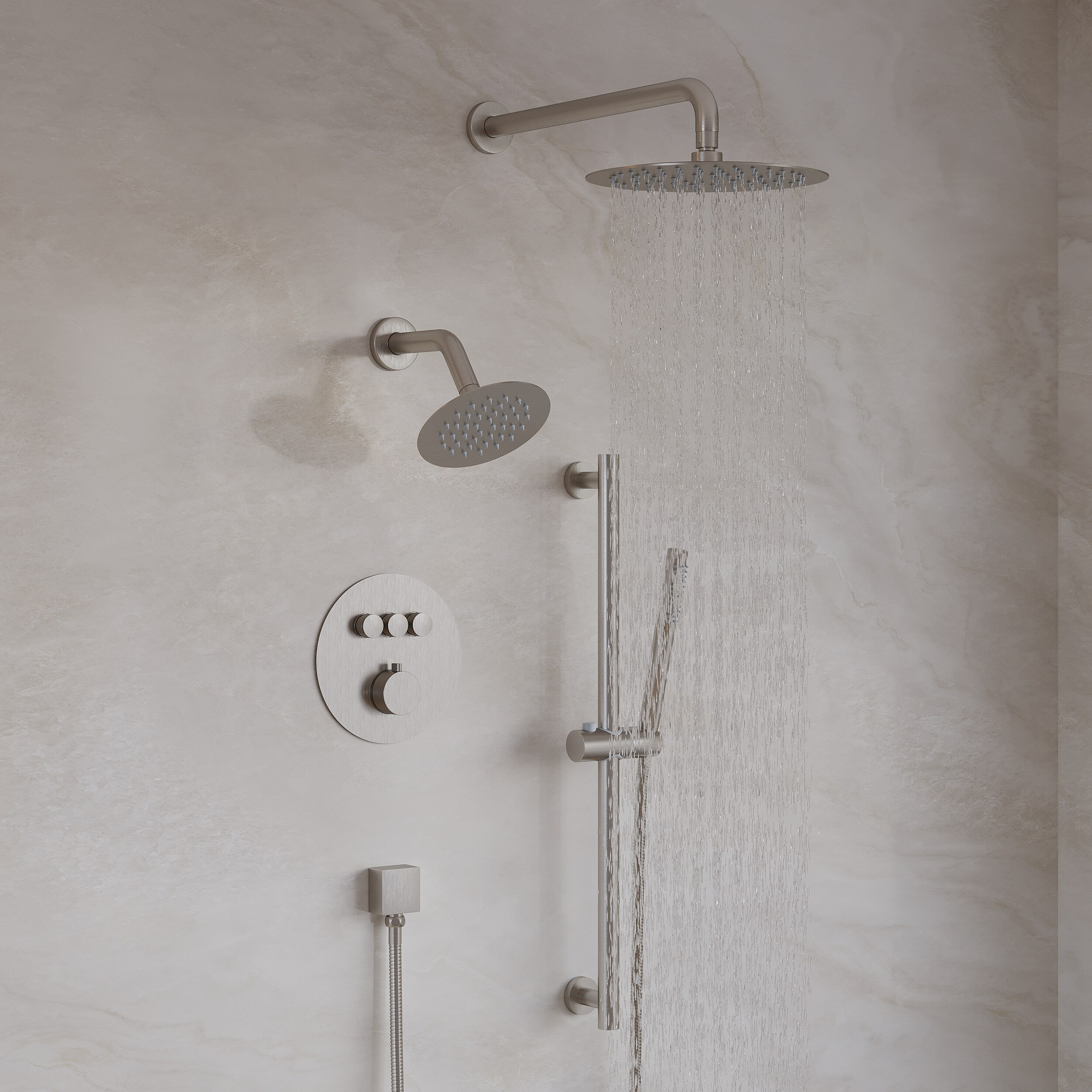 WELLFOR CR-P-10-3W02CP Showerhead-Bar-Panels - View #2
