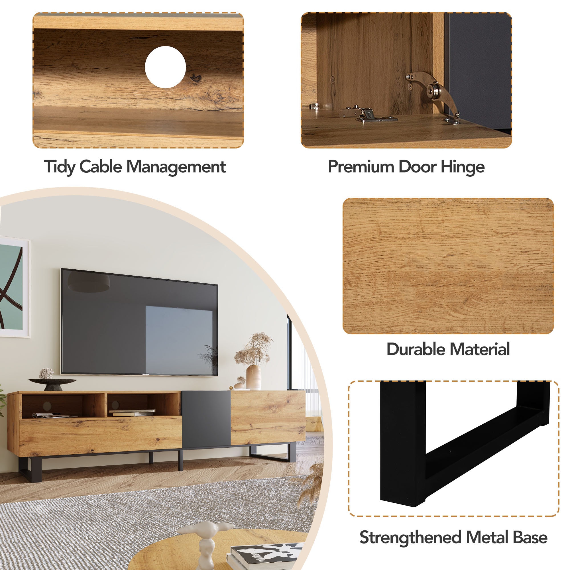 JIMSMAISON JMMRSTS03-WD Tv-Stands - View #11