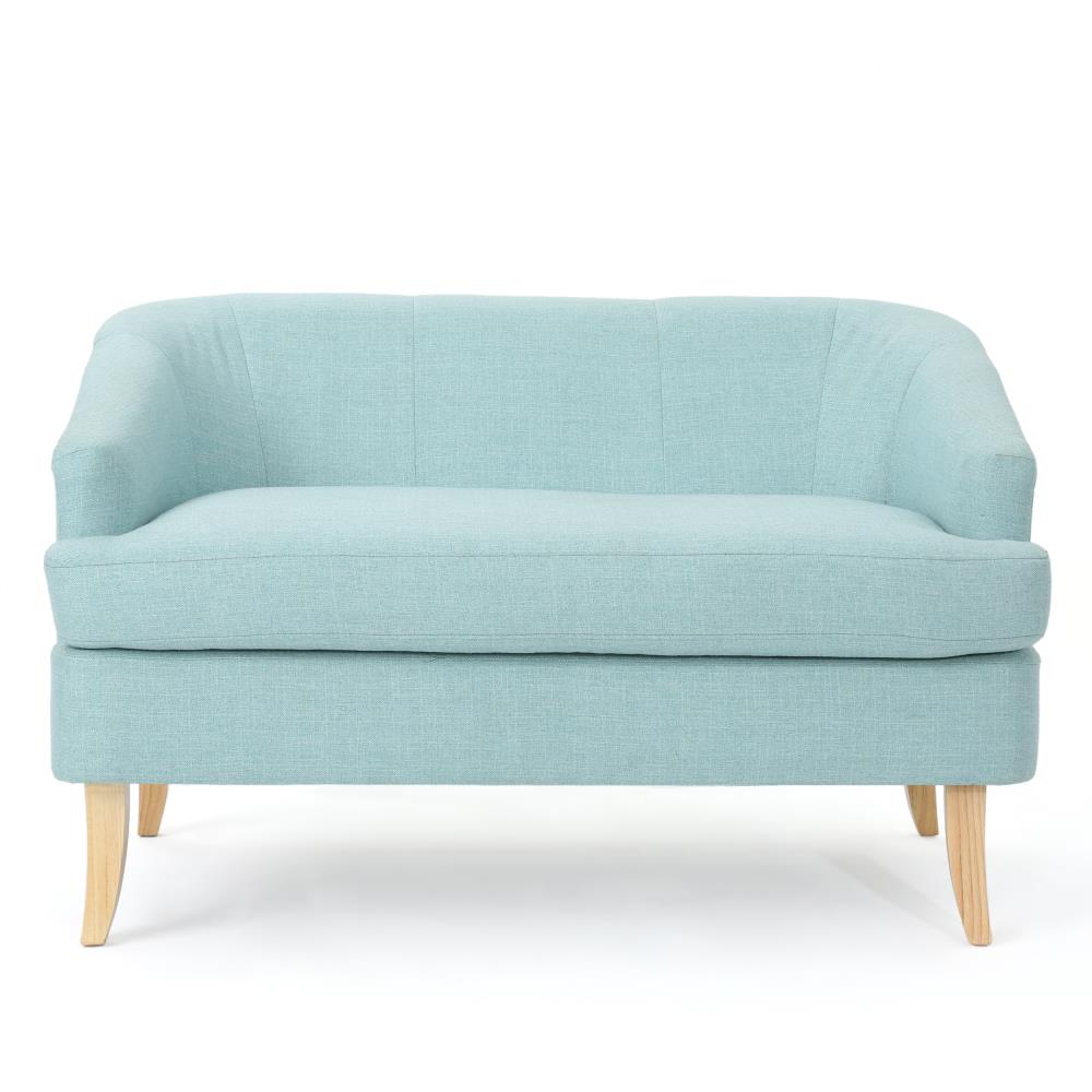 Best Selling Home Decor 302075 Sheena 49.25-in Modern Light blue 2 -seater Loveseat