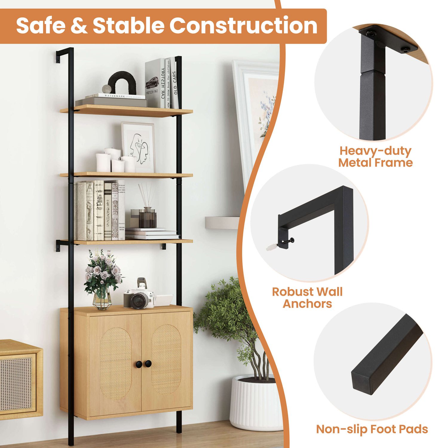 Costway CSHY003657 bookcases - View #7