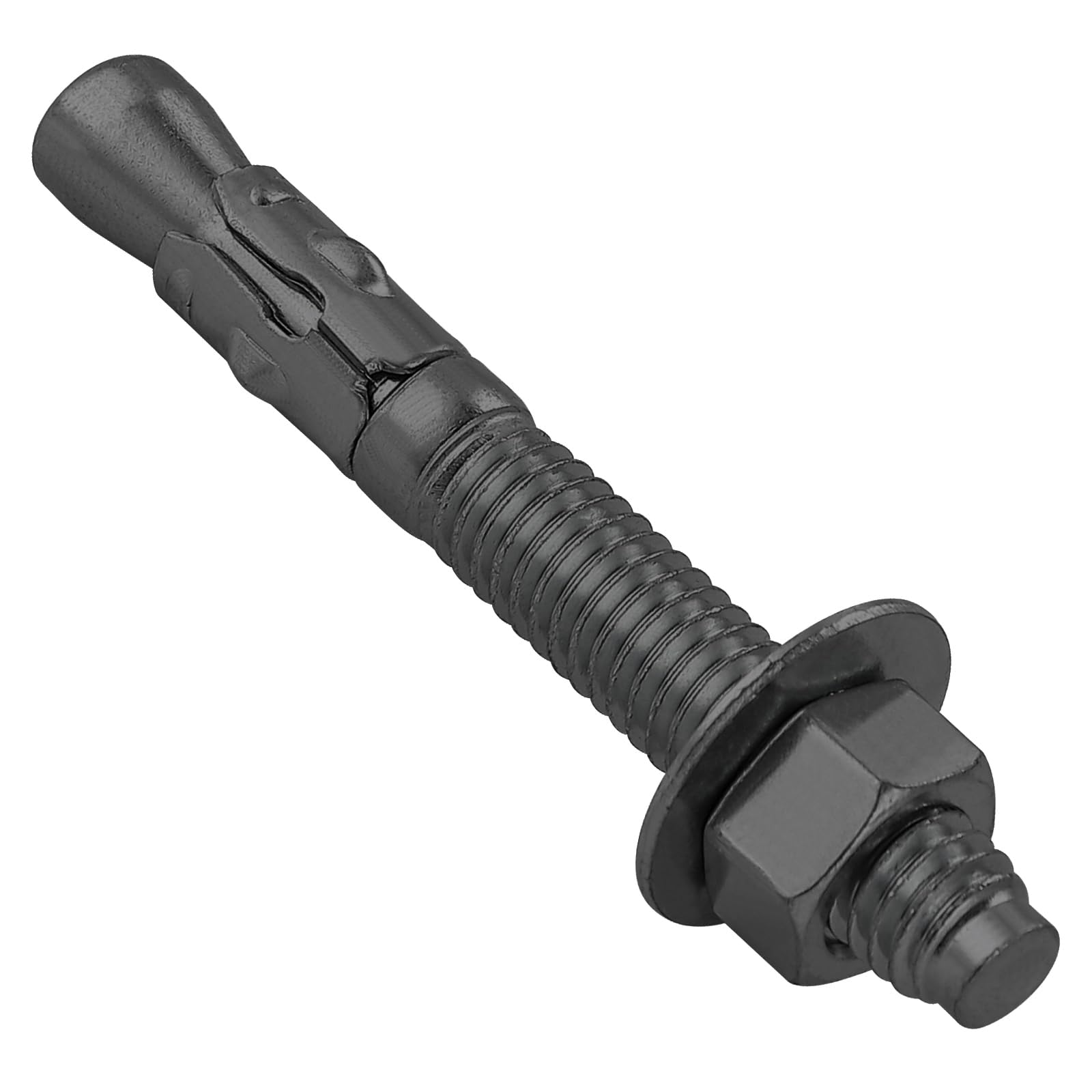 DYRCJ  10Pcs 3/8x3 Inch Standard Fasteners for Heavy-Duty Black Wedge Anchors for Cement and Concrete durable home and garden accessory designed