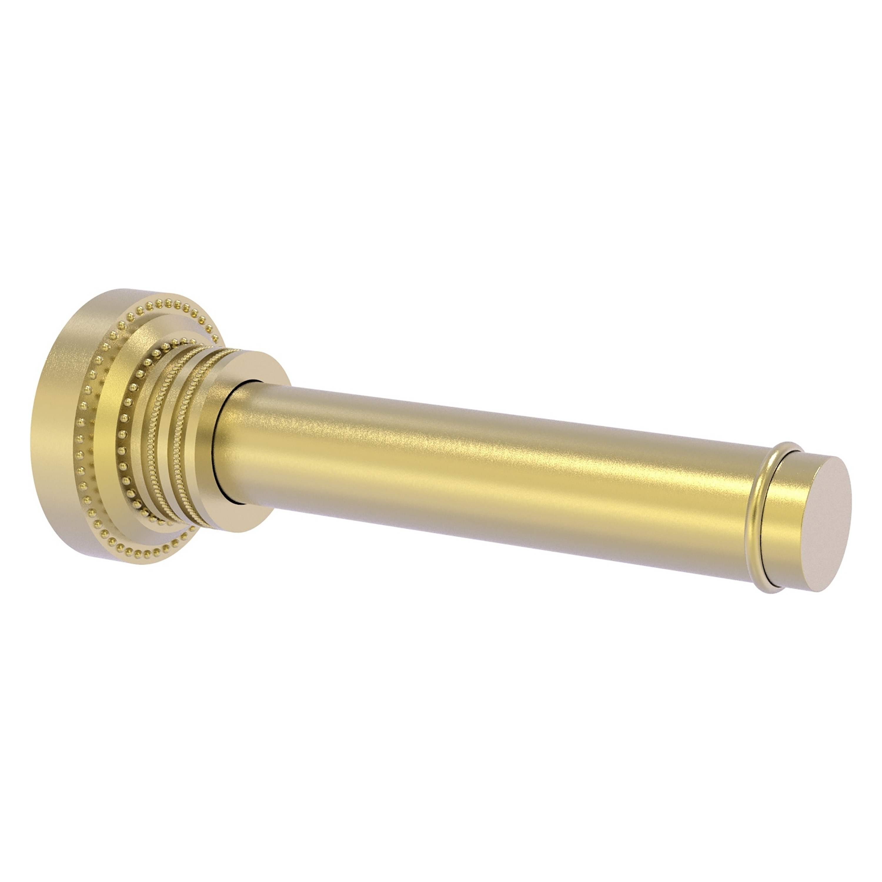 Allied Brass DT-24-1-SBR Dottingham Satin Brass Wall mount Single post Toilet Paper Holder 1 -Rolls with Storage