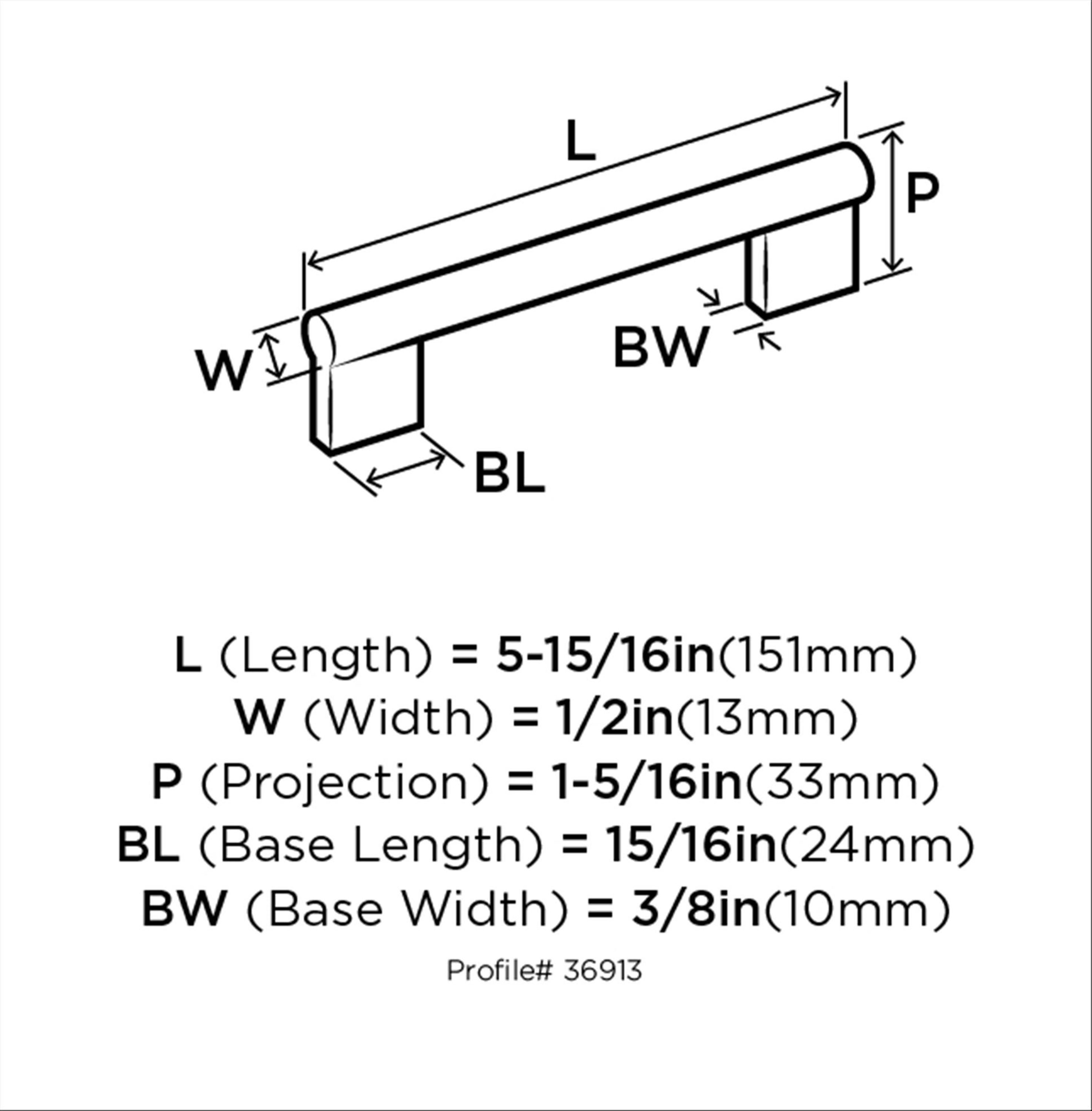 Satin Nickel Modern Bar Cabinet Pull with Mounting Hardware