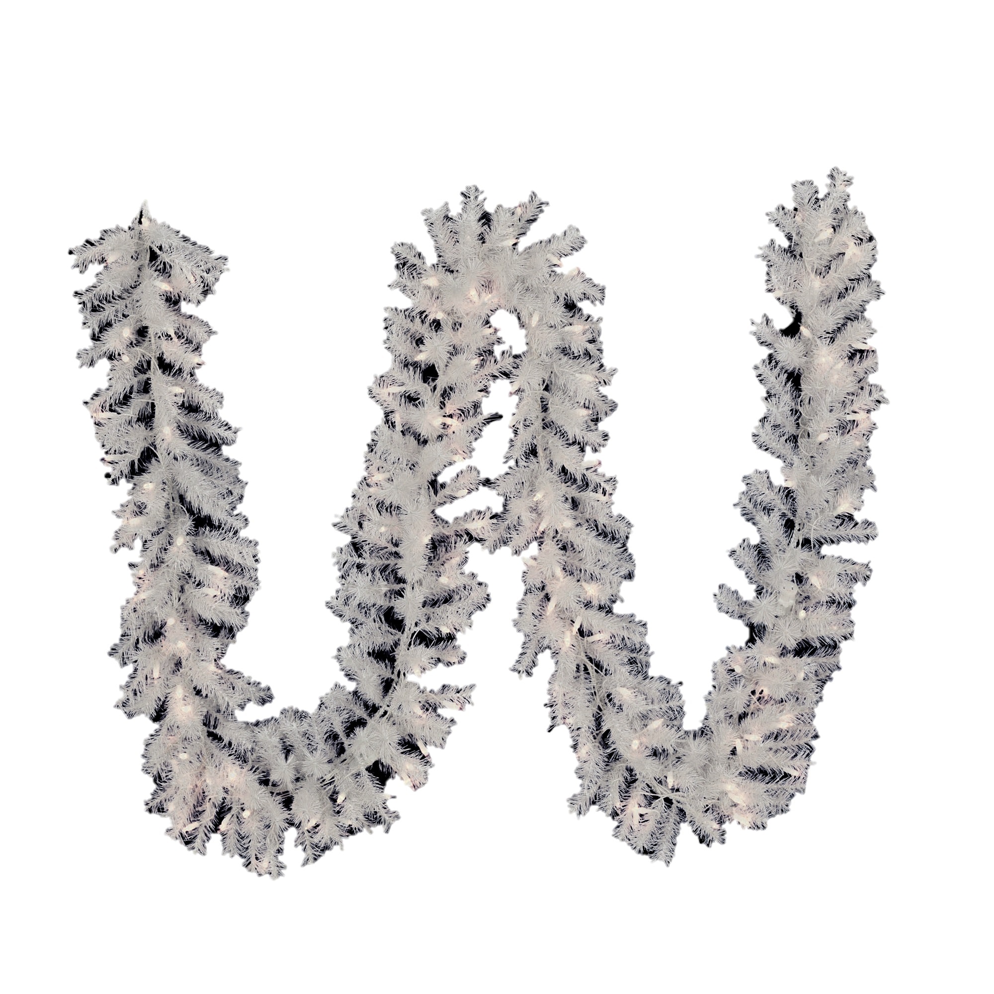 Brite Star 67-472-00 Indoor/Outdoor Pre-lit Electrical outlet 12-Feet Pine Artificial Garland Clear Incandescent Lights