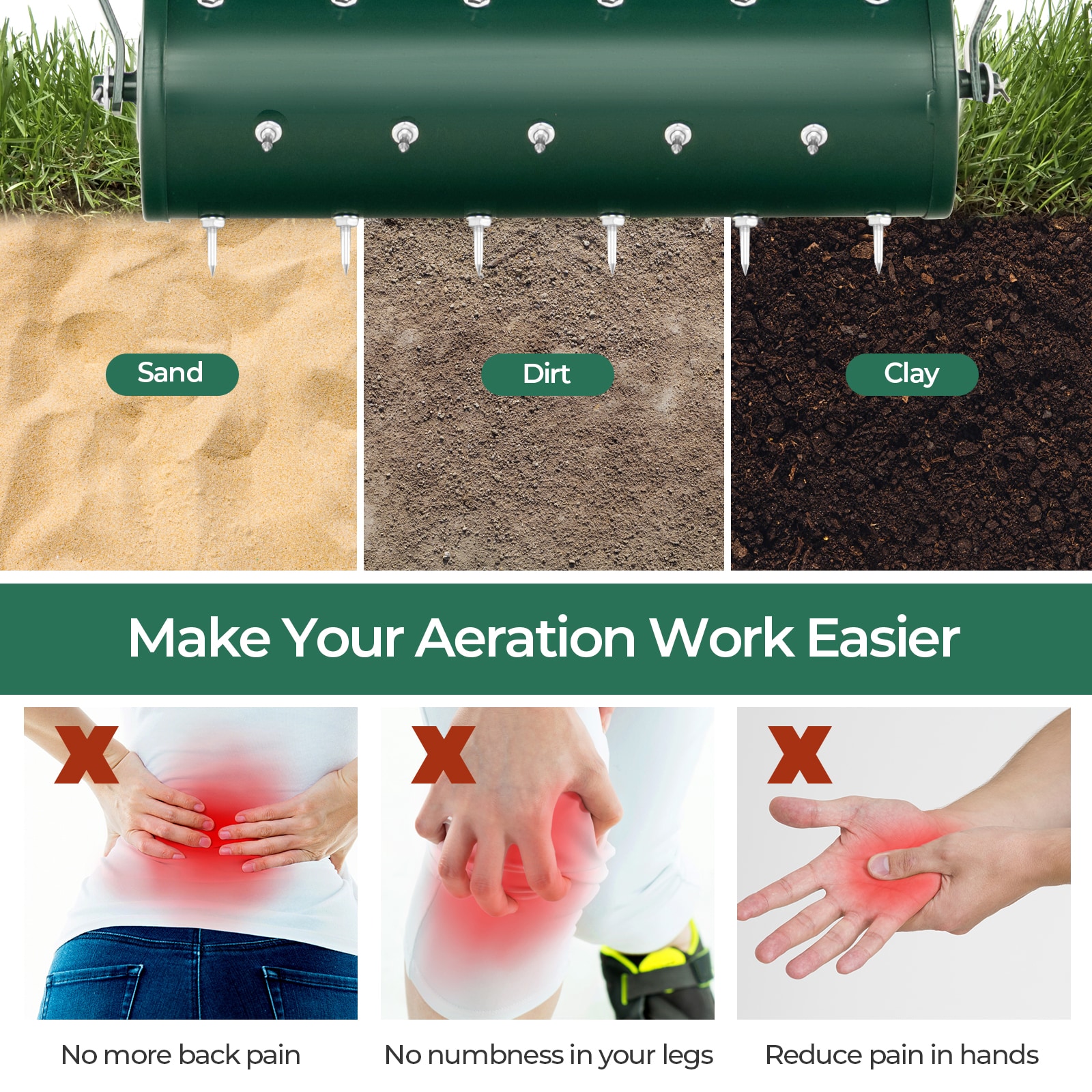 WELLFOR TWSG037-WH Spiker-Aerator - View #5