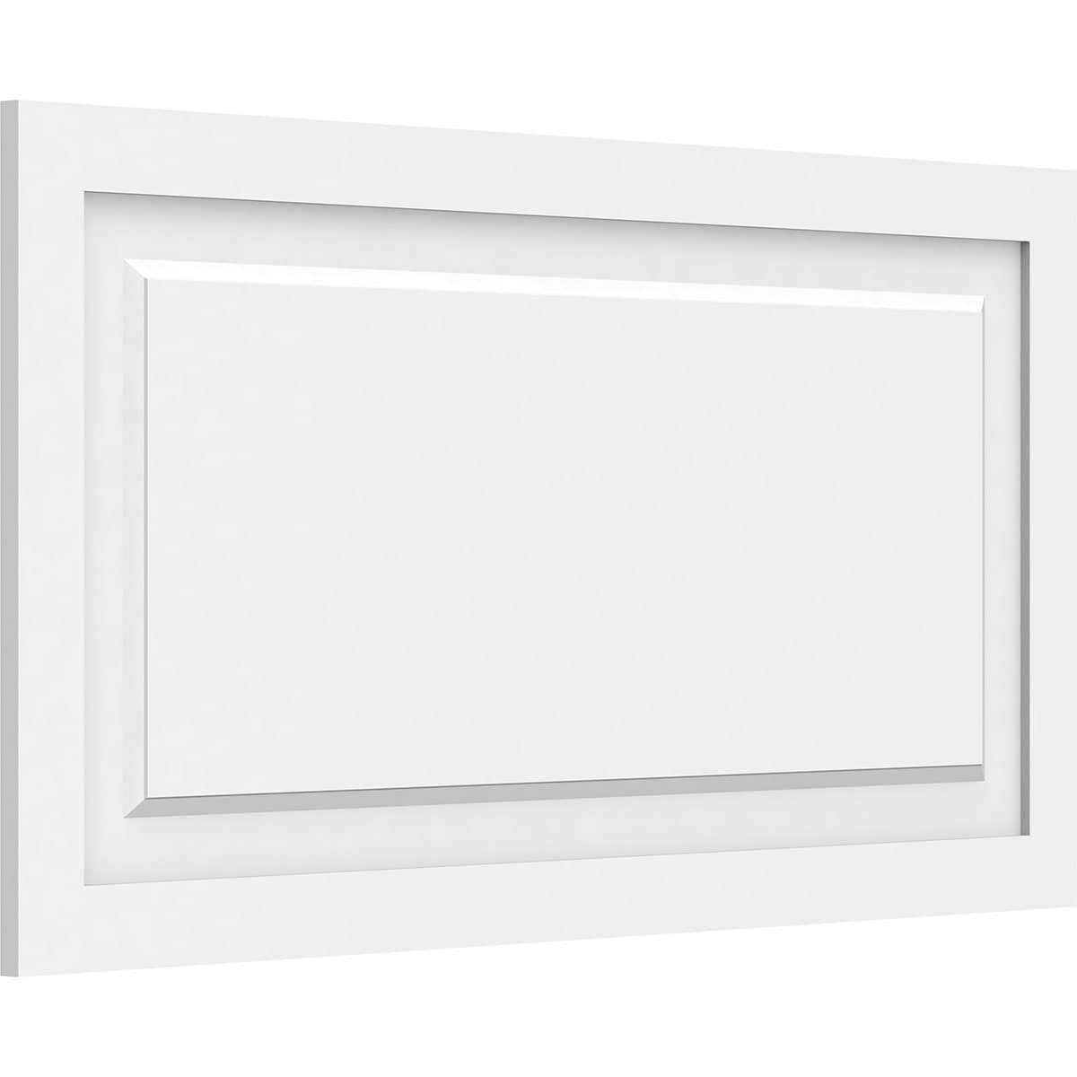 Ekena Millwork WALP38X20X062HAR 38-in x 20-in Smooth Paintable/Stainable White PVC Fretwork Wall Panel (
