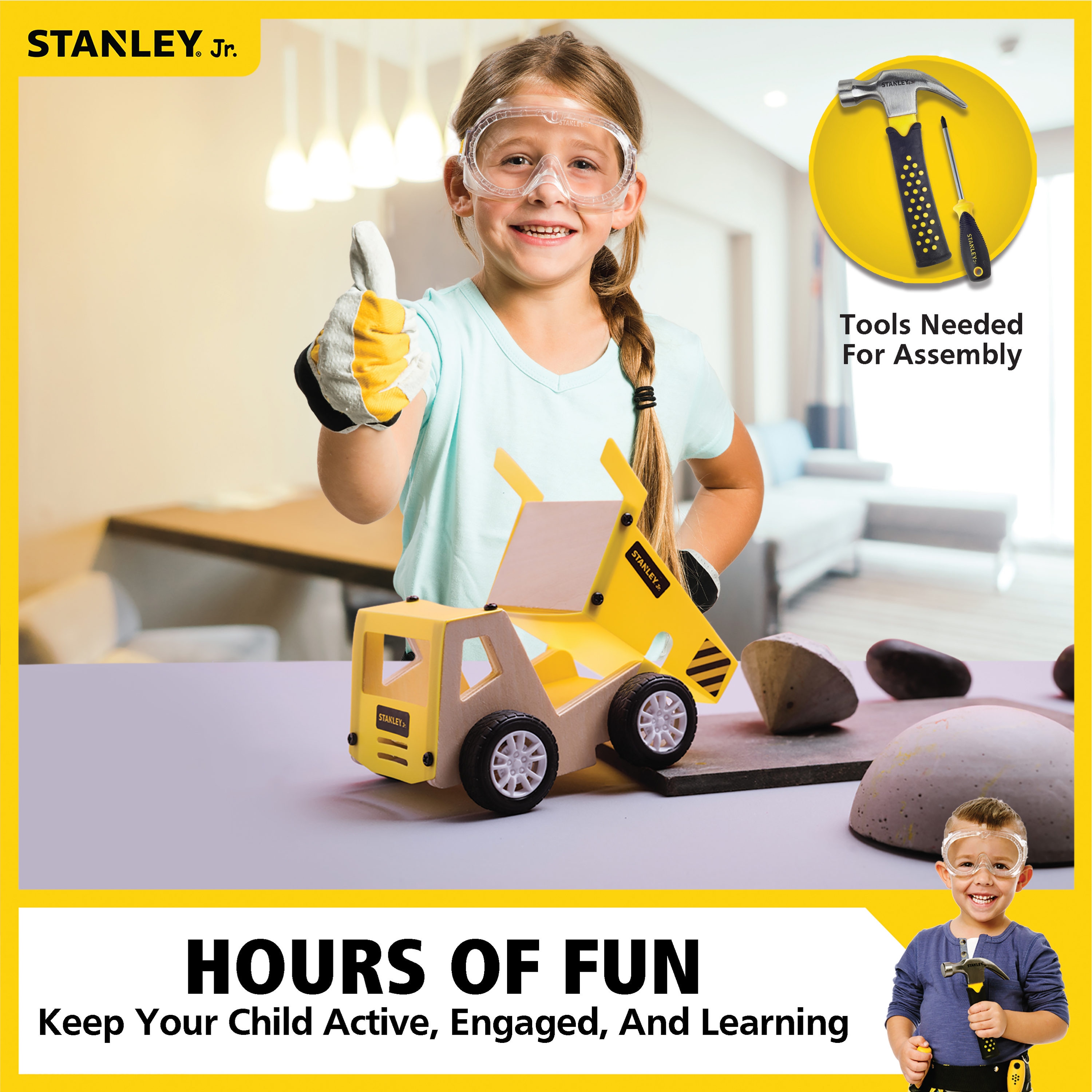 Stanley Jr. OLOK033-SY Kids-Woodworking-Project-Kits - View #9