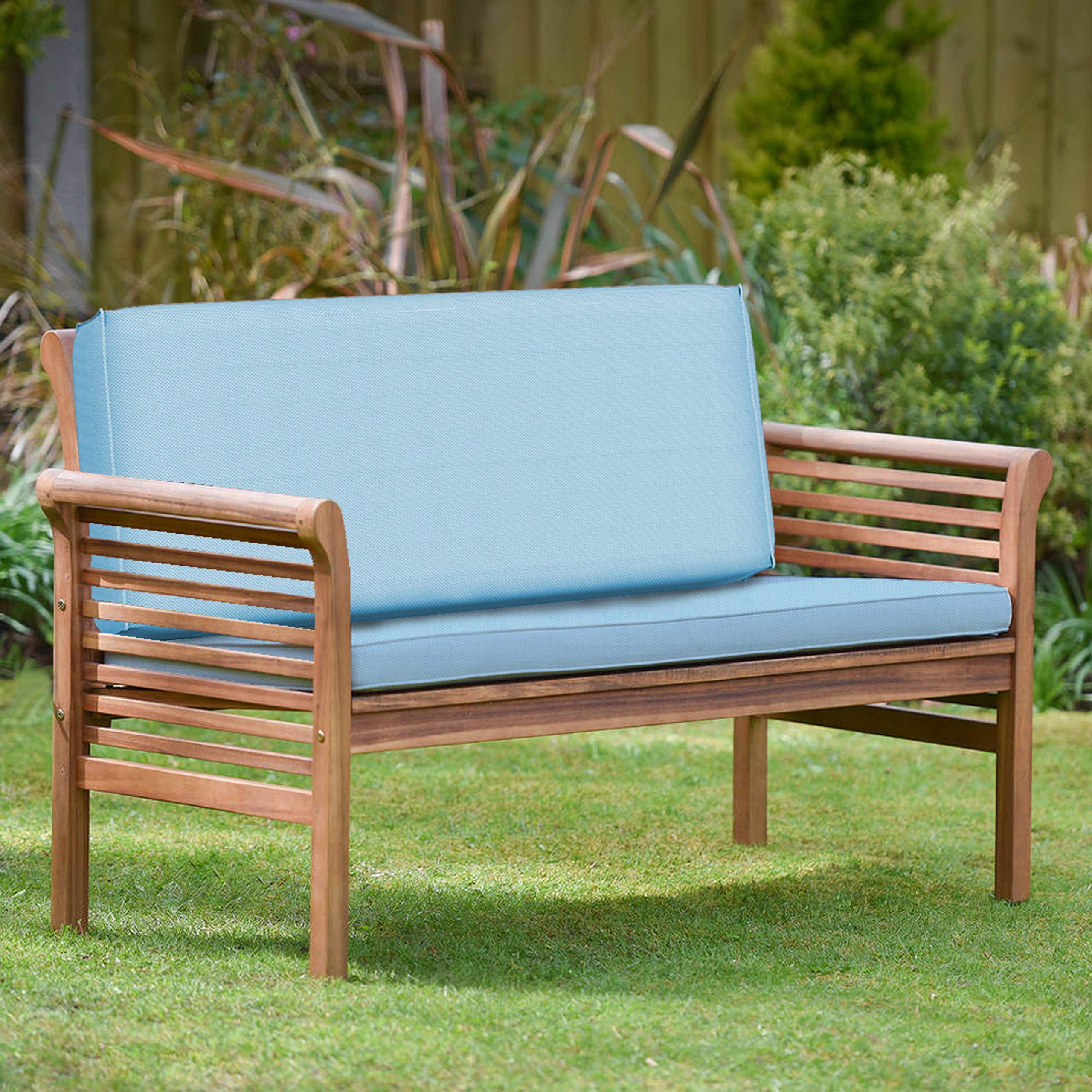Covers & All Rectangle Outdoor Bench Cushion Covers Only Pack of 2 Window Seat Couch Slipcover Patio Outdoor Sofa Furniture Water