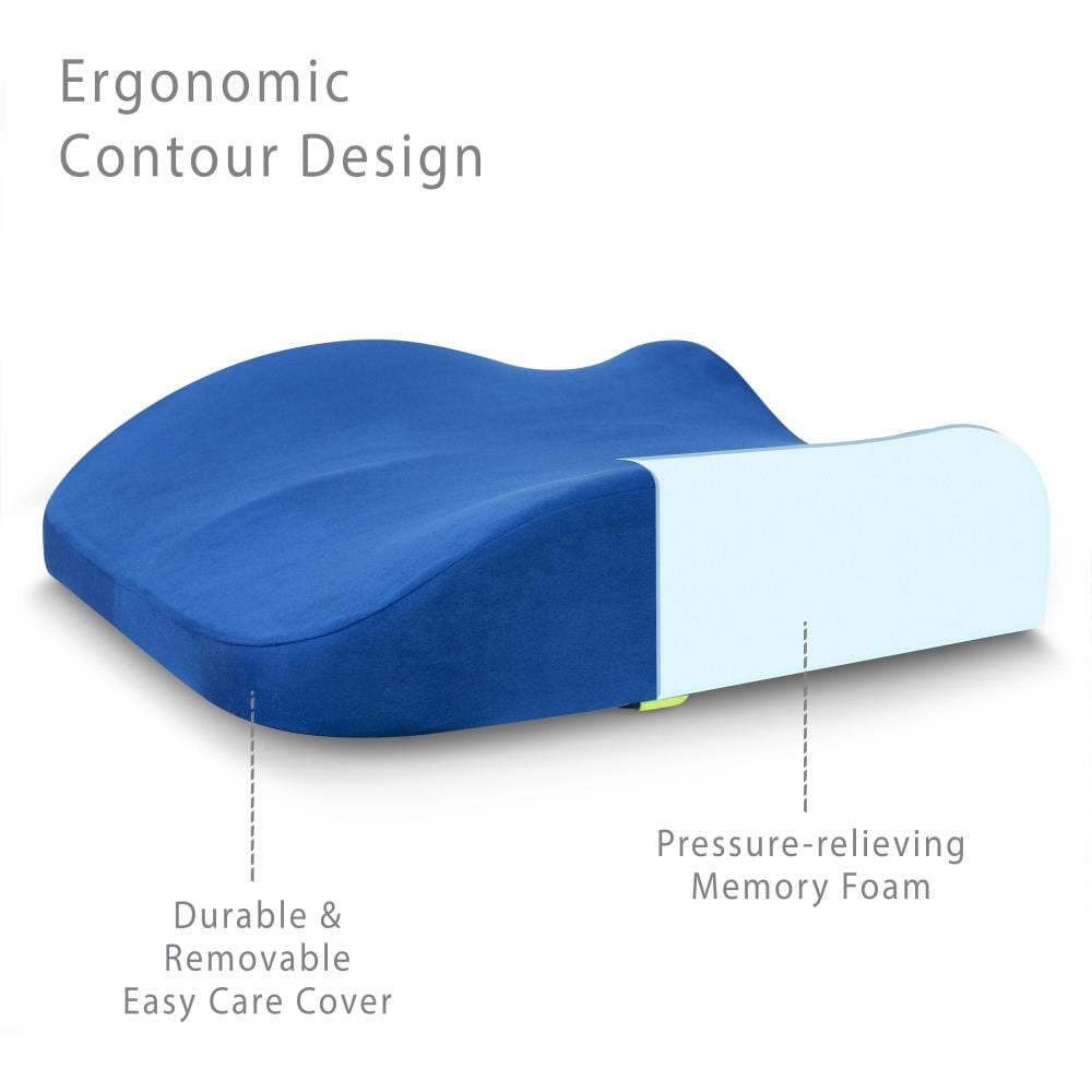Sleep Yoga 18-in x 18-in Foam Square Lumbar Cushion in the