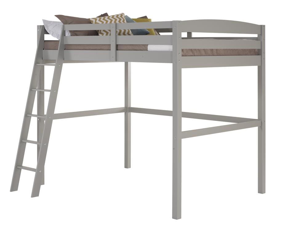 Camaflexi Concord Gray Full Loft Bunk Bed in the Bunk Beds department ...