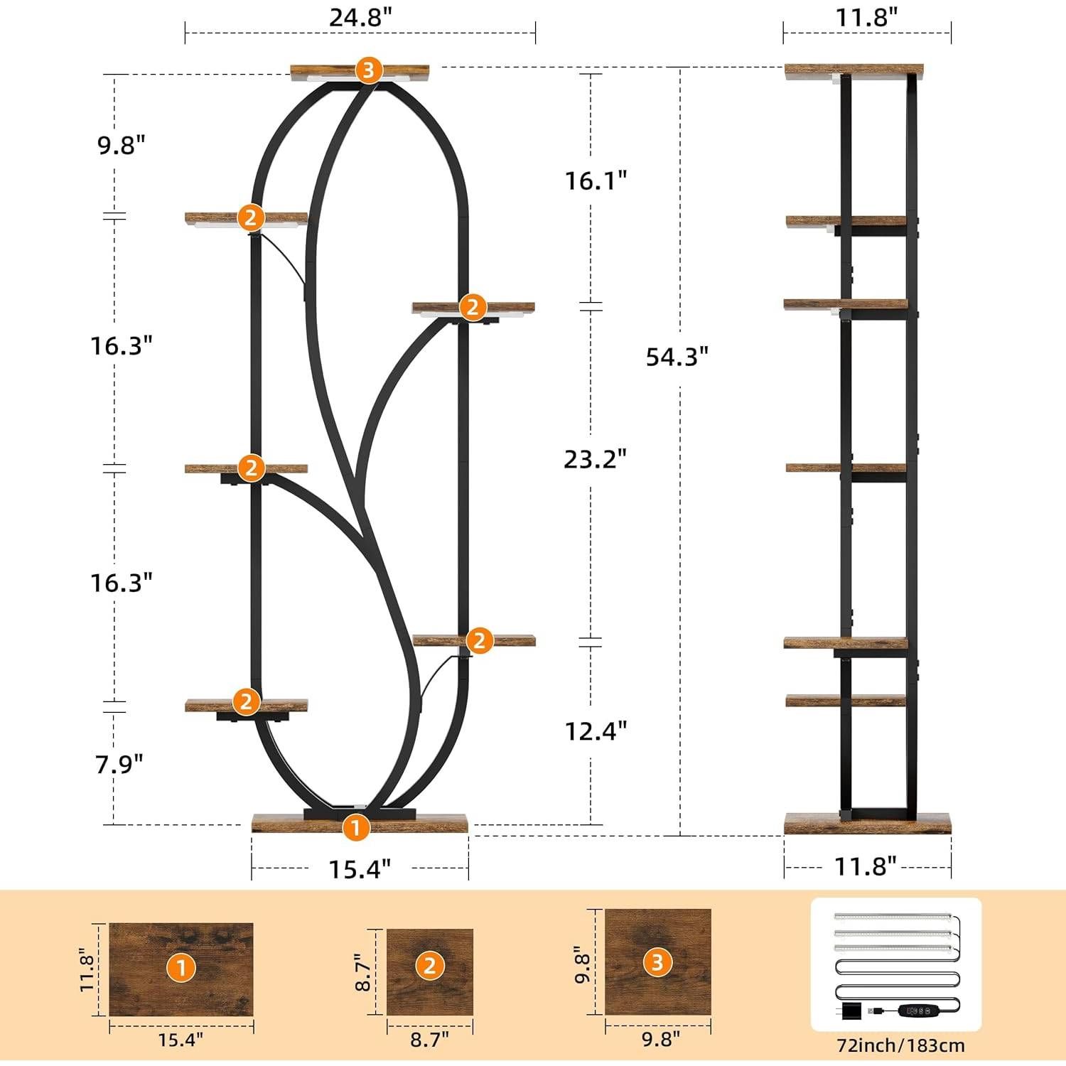 Slickblue D-FR-9378564LBTRFSP Plant-Stand - View #3