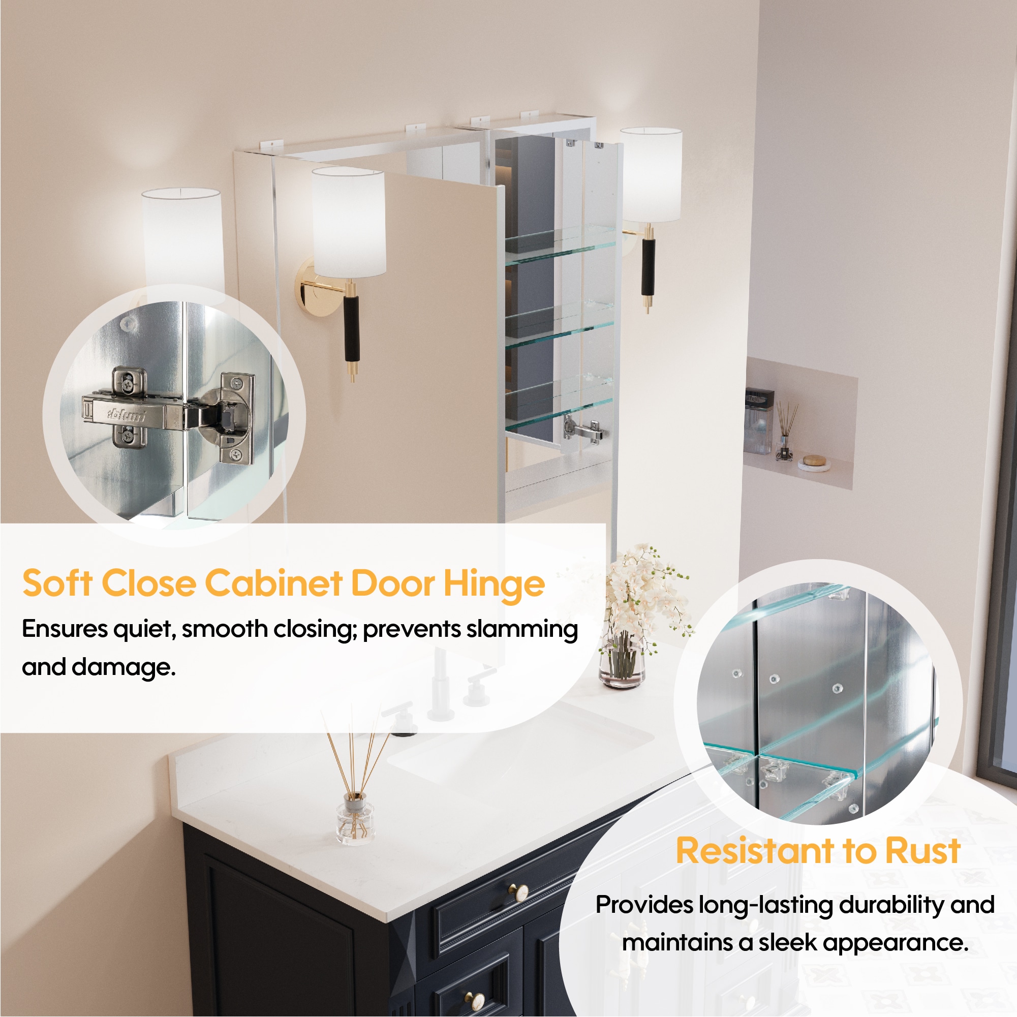 Forclover MRW-JG3230 Bathroom-Medicine-Cabinets - View #7