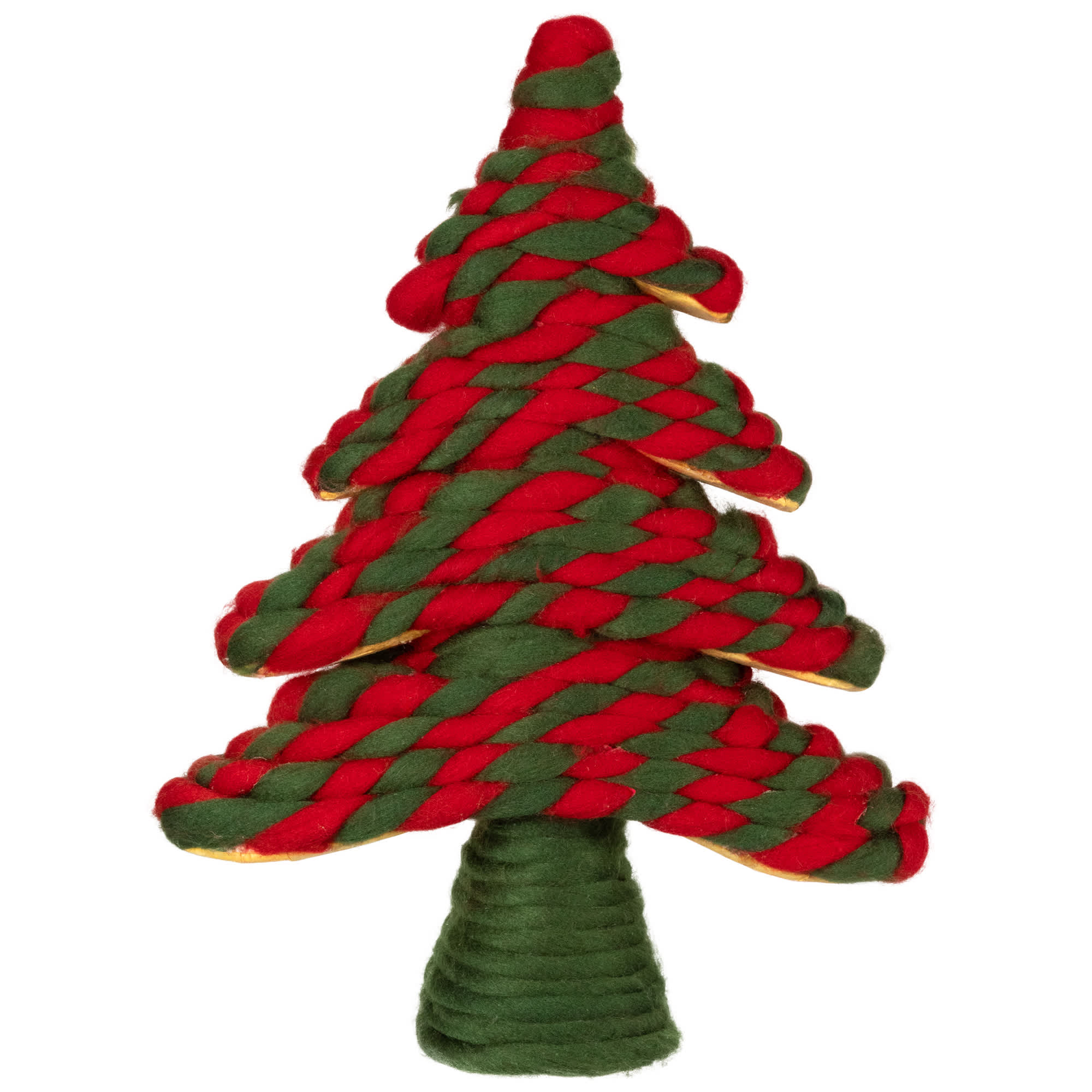 Northlight Twisted Yarn Plush Christmas Tree Decoration - 15.25 inch in ...