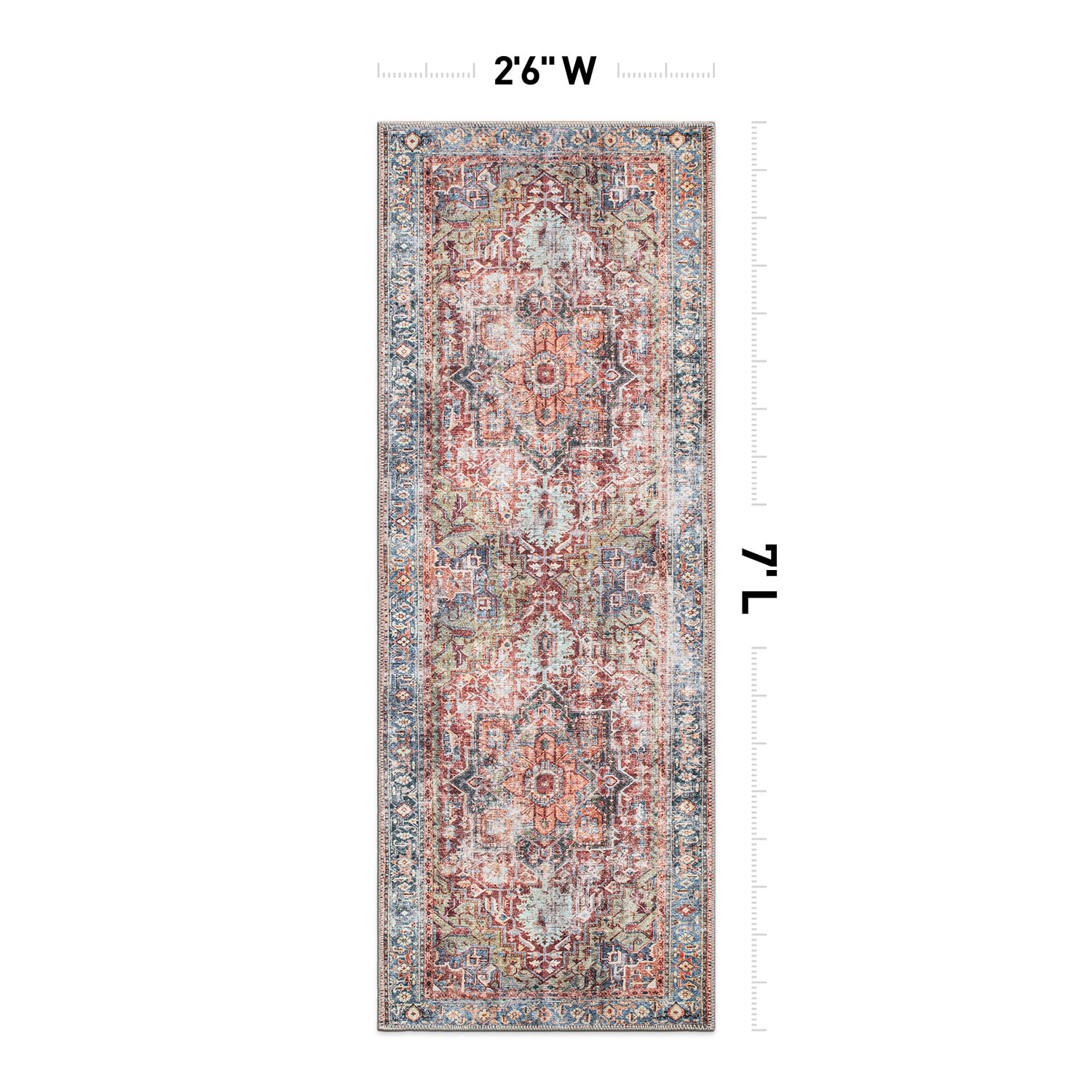World Rug Gallery 5050MULTI2X7 rugs - View #2
