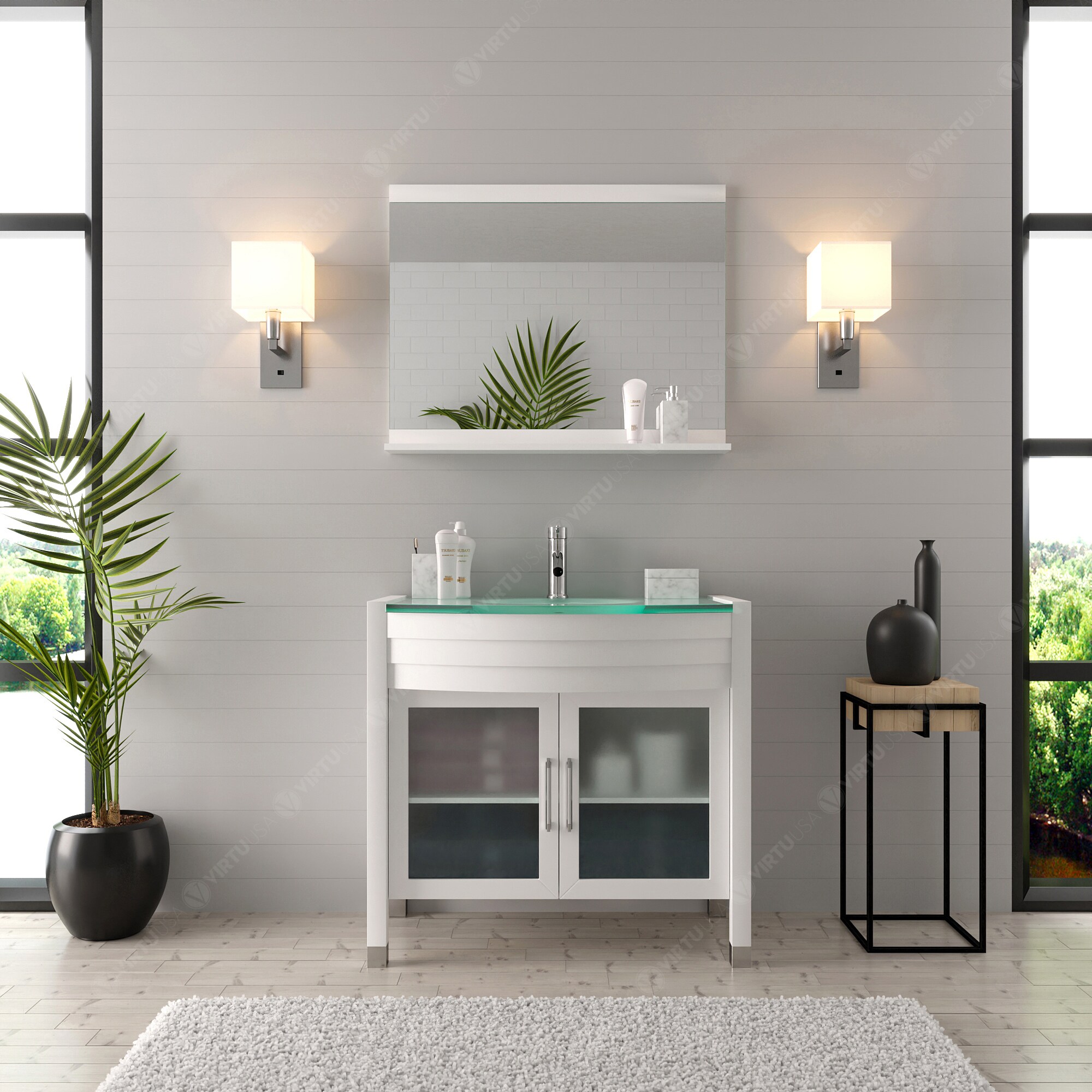 Virtu USA UM-3071-G-WH Bath-Vanity-Combo - View #2