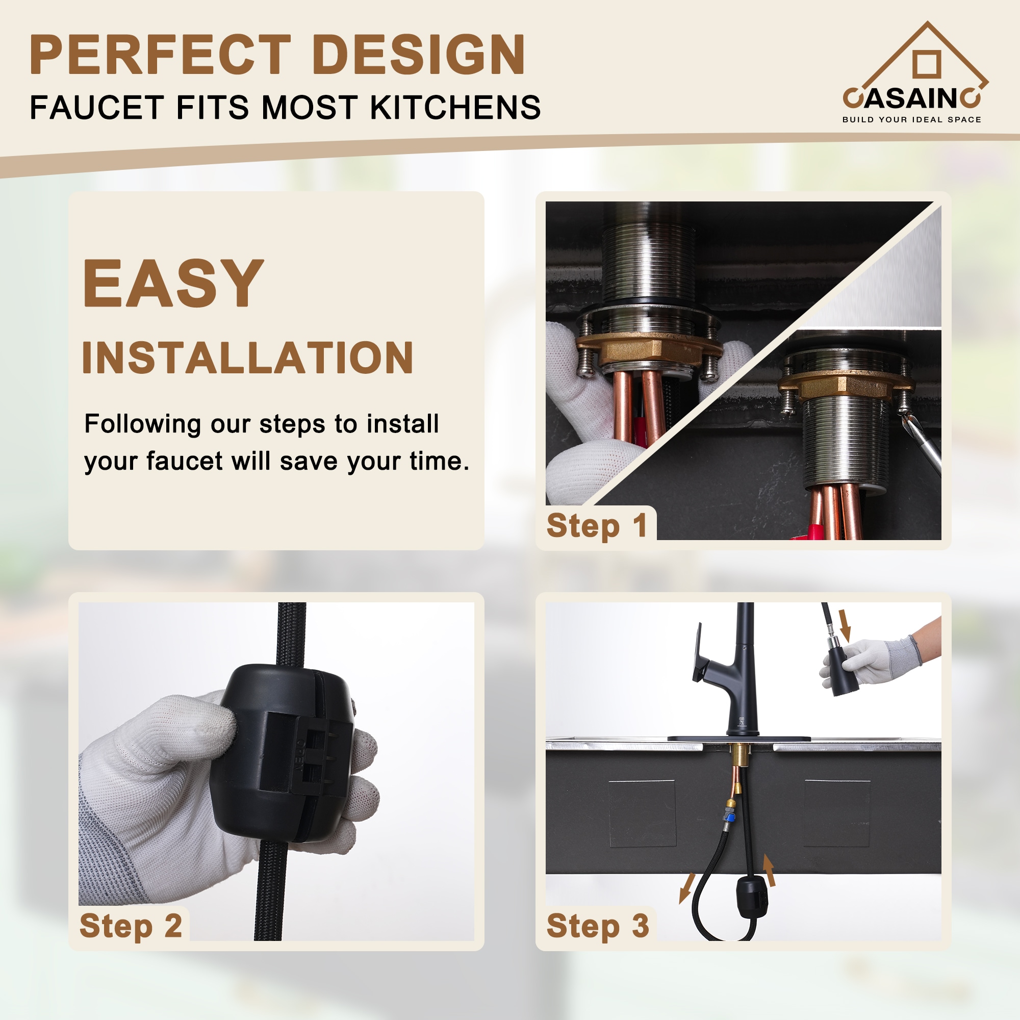 CASAINC CASA02GP13NS Kitchen-Faucets - View #7