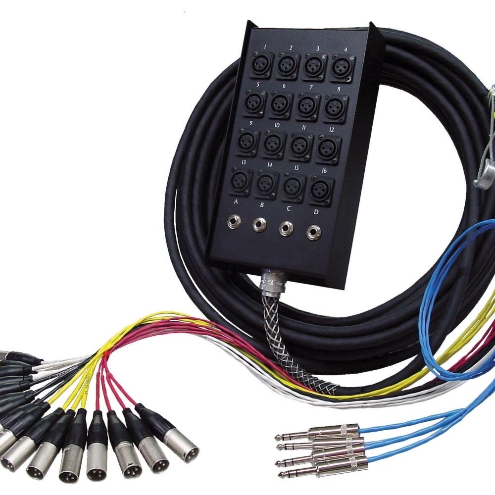  TCNCD295805 Rapco SIG-16Q-50 12 x 4 in. 16-Chennal Signal Series Snake Cable with 0.25 in. Returns- 50 ft.