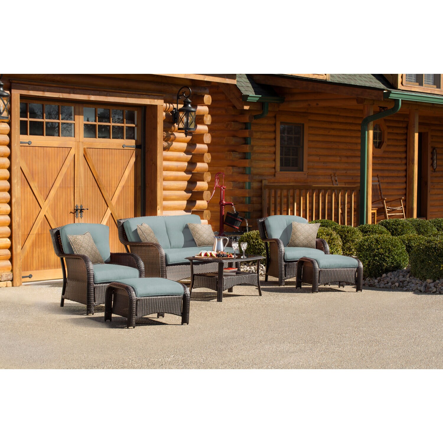 Hanover STRATHMERE6PCBLU Patio-Conversation-Sets - View #8