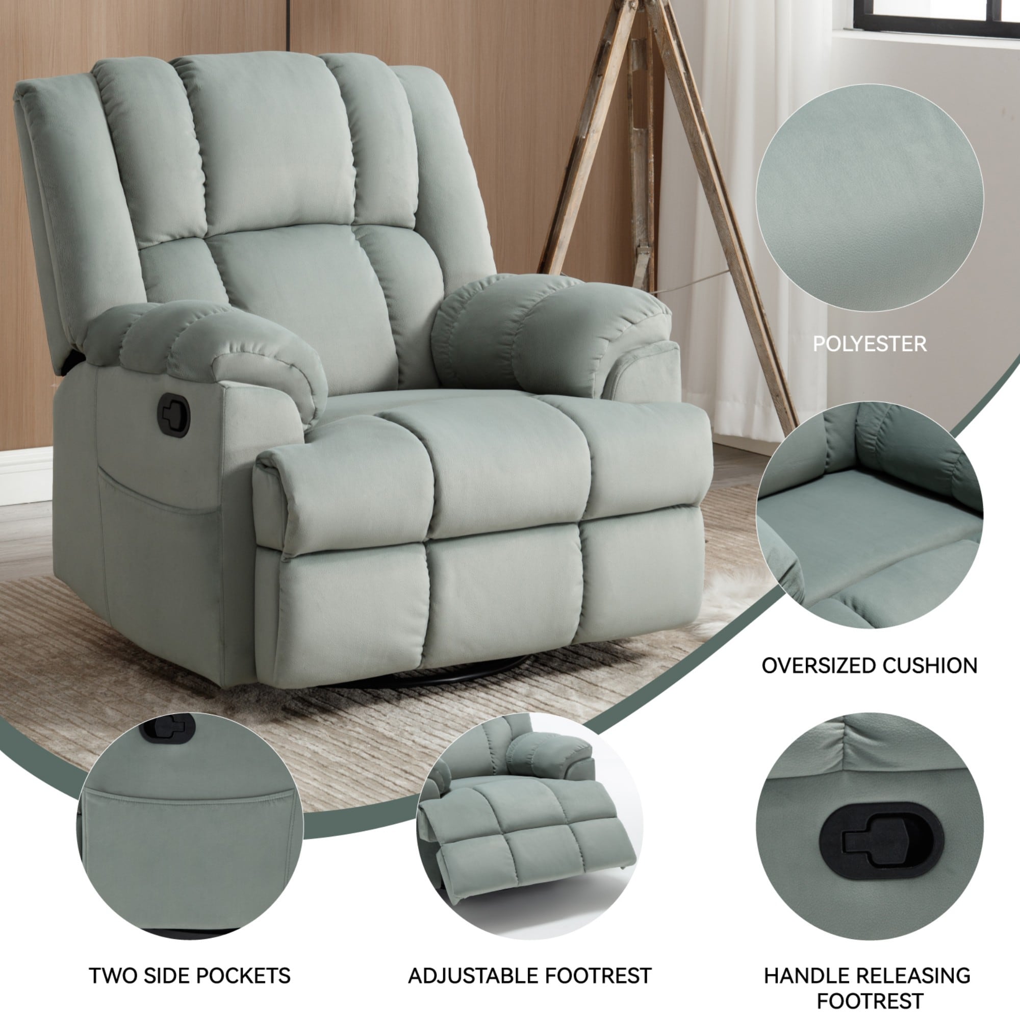 Boyel Living BL-CM839GN recliners - View #9