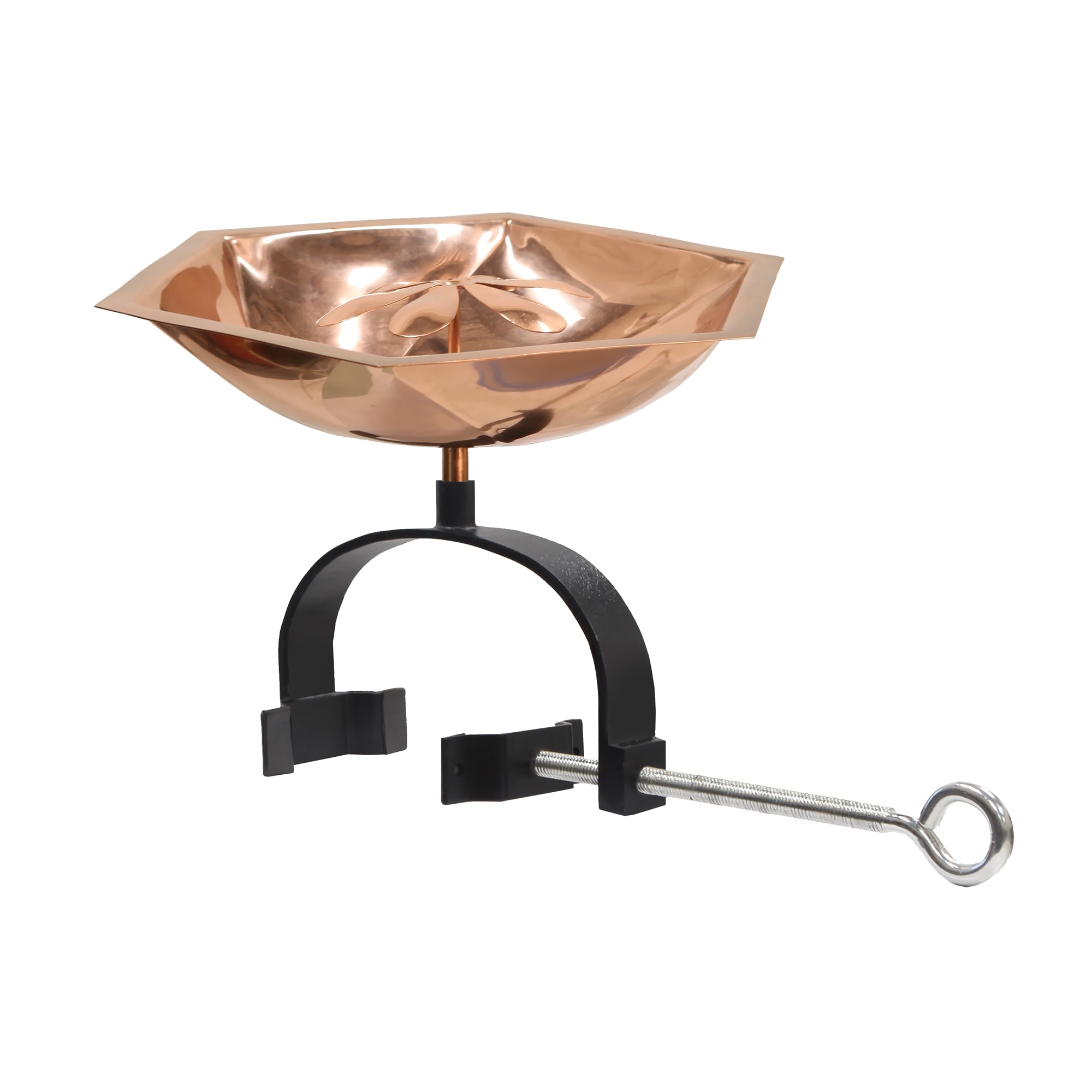 ACHLA Designs 201-1007B 8-in H Copper Metal Birdbath bowl
