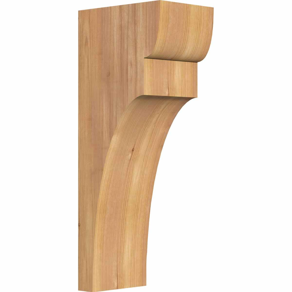 Ekena Millwork COR06X08X20YOR00SWR 5.5-in x 8-in x 20-in Yorktown Unfinished Western red cedar Wood Paintable/Stainable Corbel