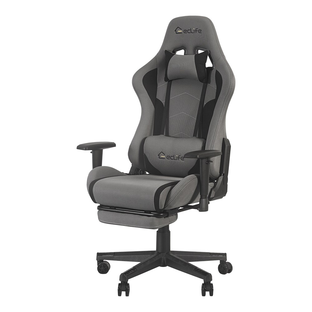 grey leather gaming chair