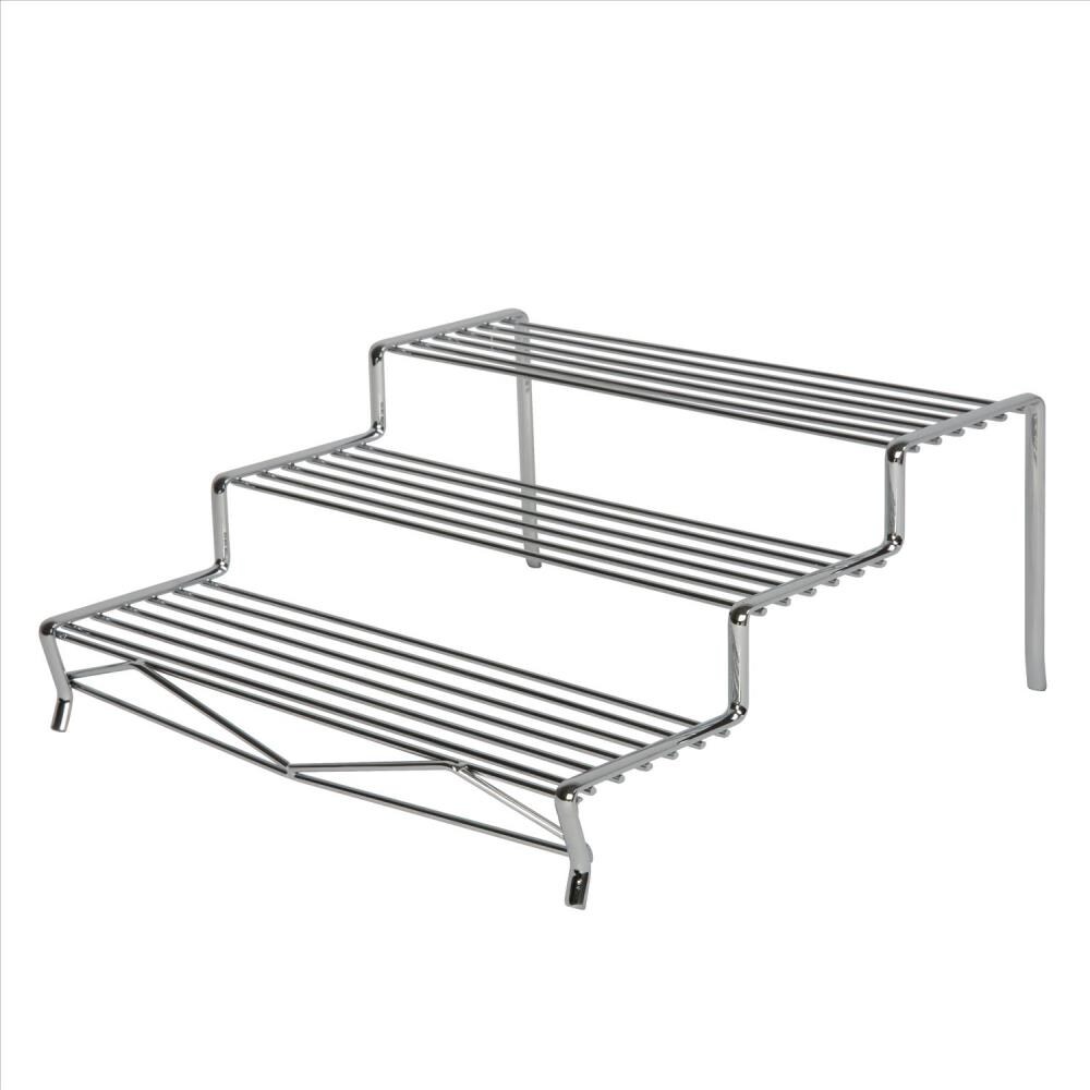 Kitchen Details 11.42-in W x 11.02-in H 3-Tier Freestanding Metal Can Rack  in the Cabinet Organizers department at